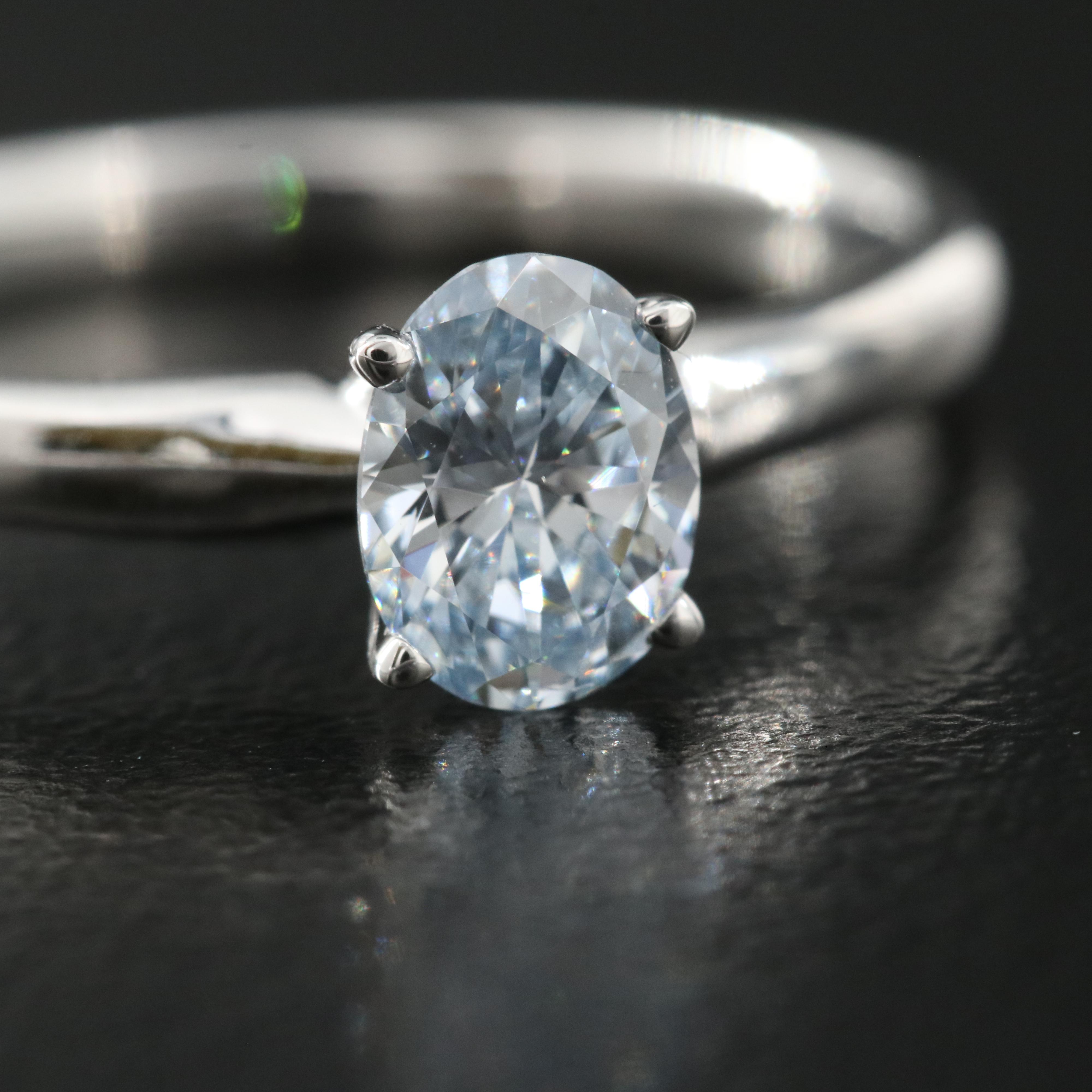 14K 0.60 CT Lab Grown Diamond Solitaire Ring