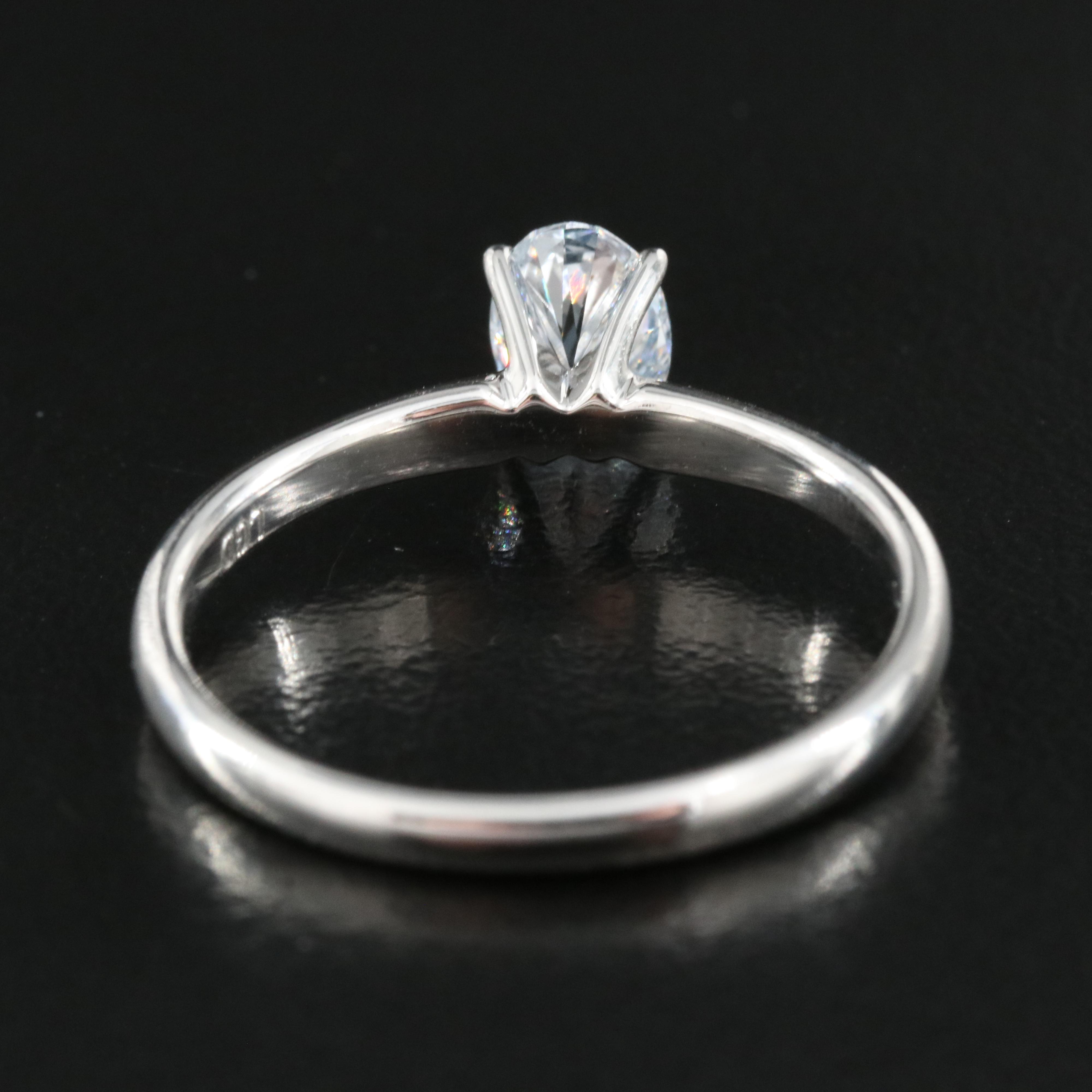 14K 0.60 CT Lab Grown Diamond Solitaire Ring