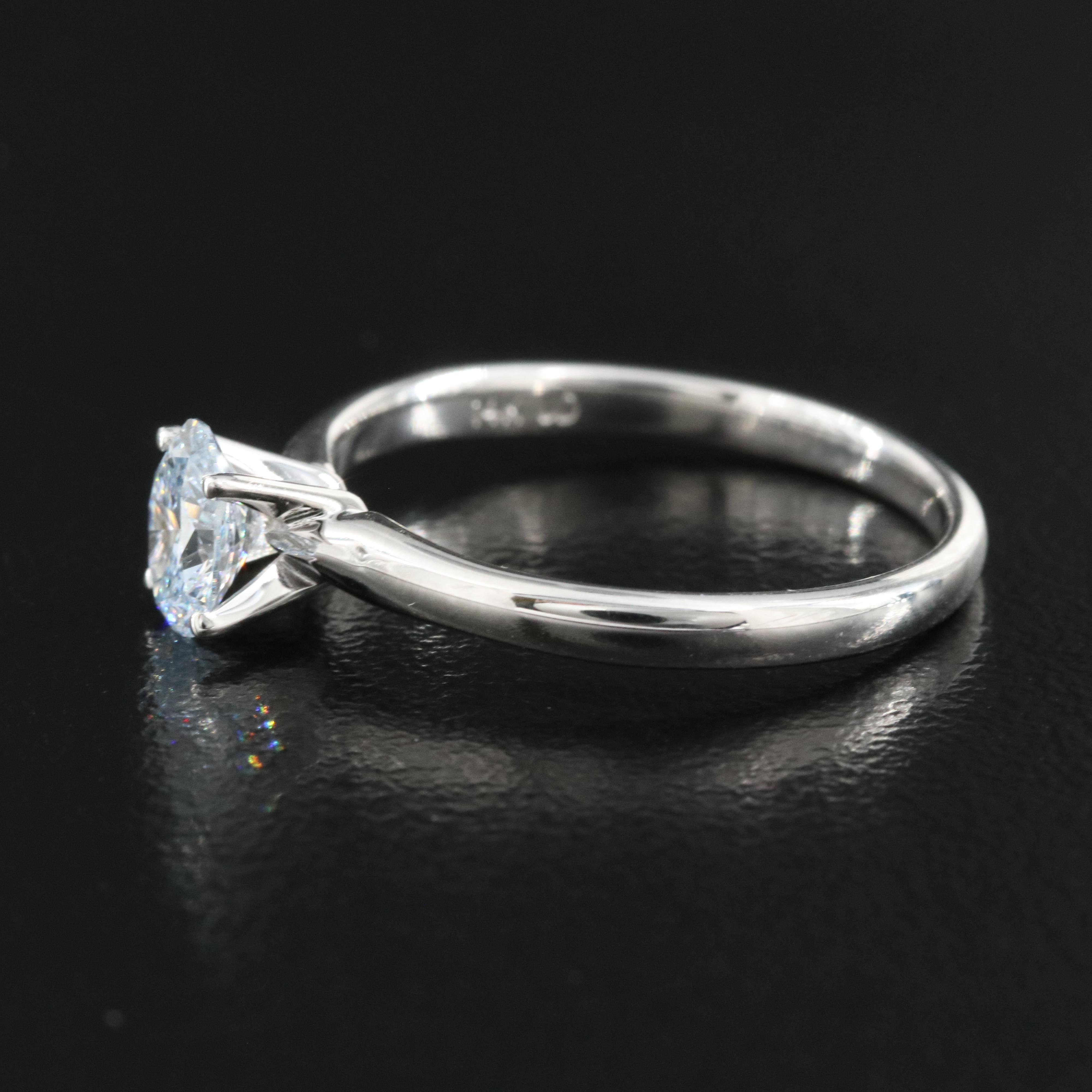 14K 0.60 CT Lab Grown Diamond Solitaire Ring