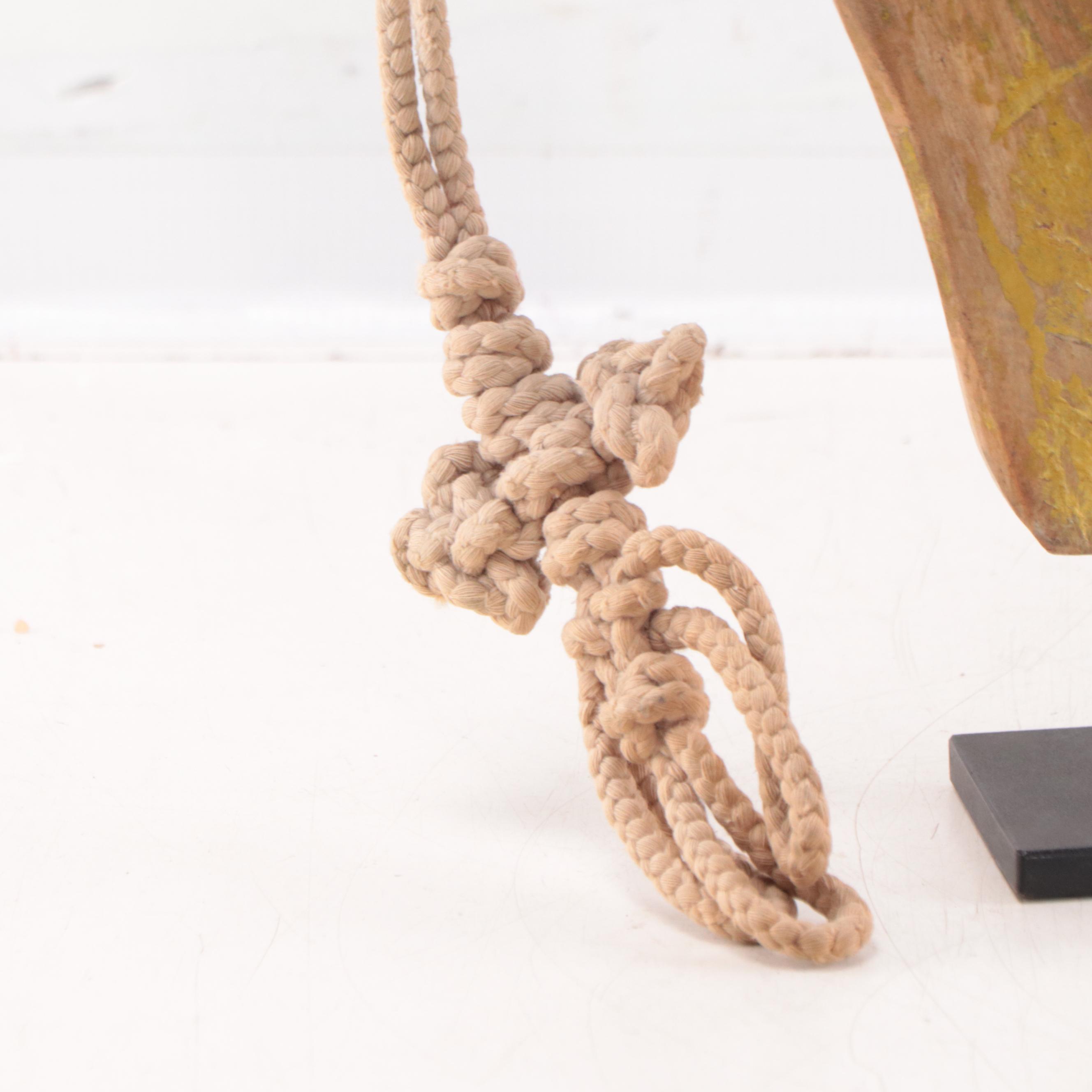 Indonesian Carved Wooden Cart Handle, Mid-Late 20th Century