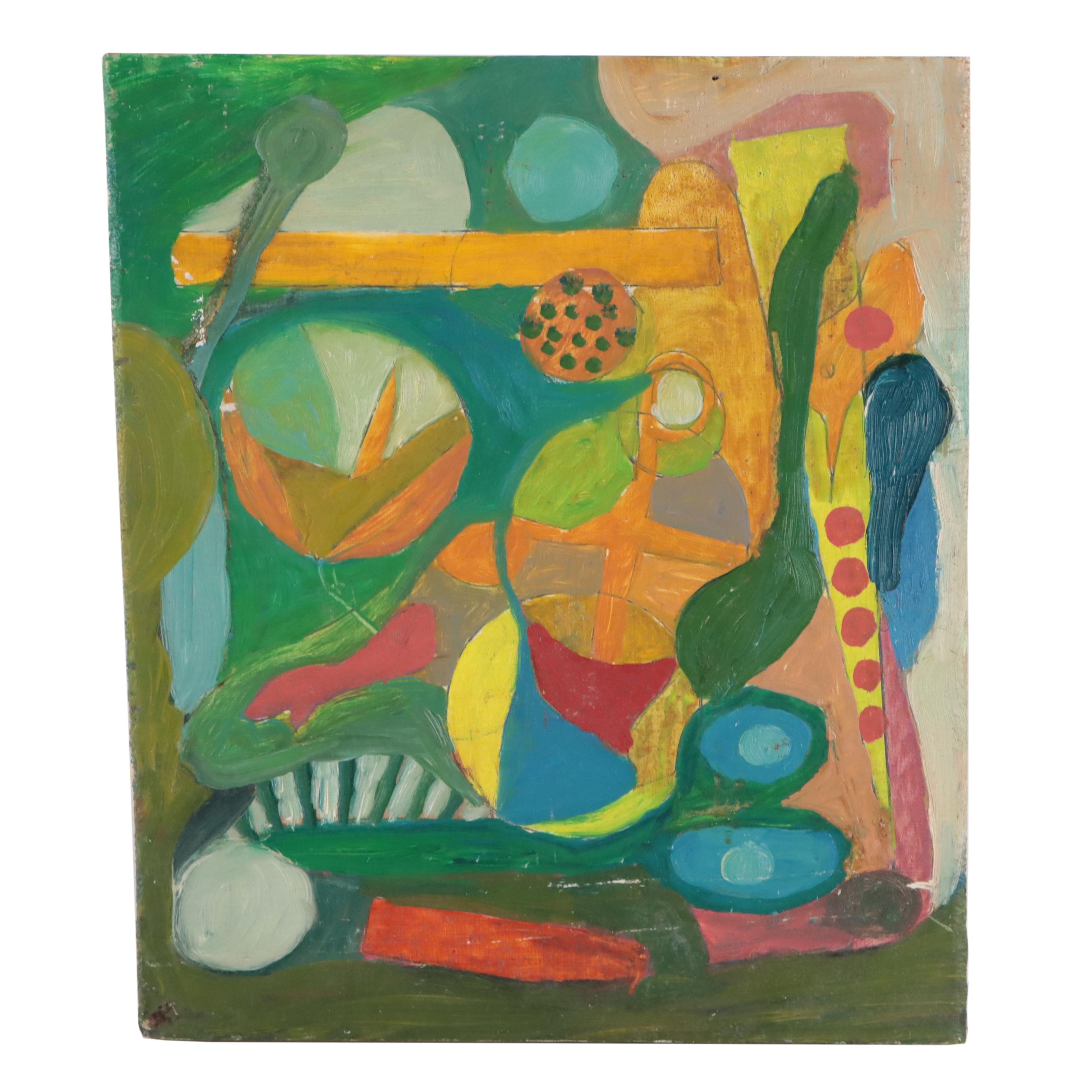 Chuck Barr Abstract Oil Painting