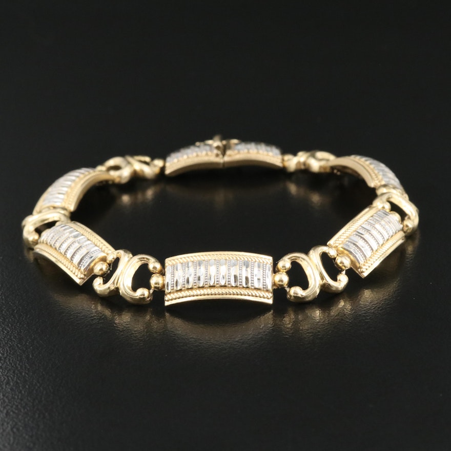 14K Two-Tone Bracelet