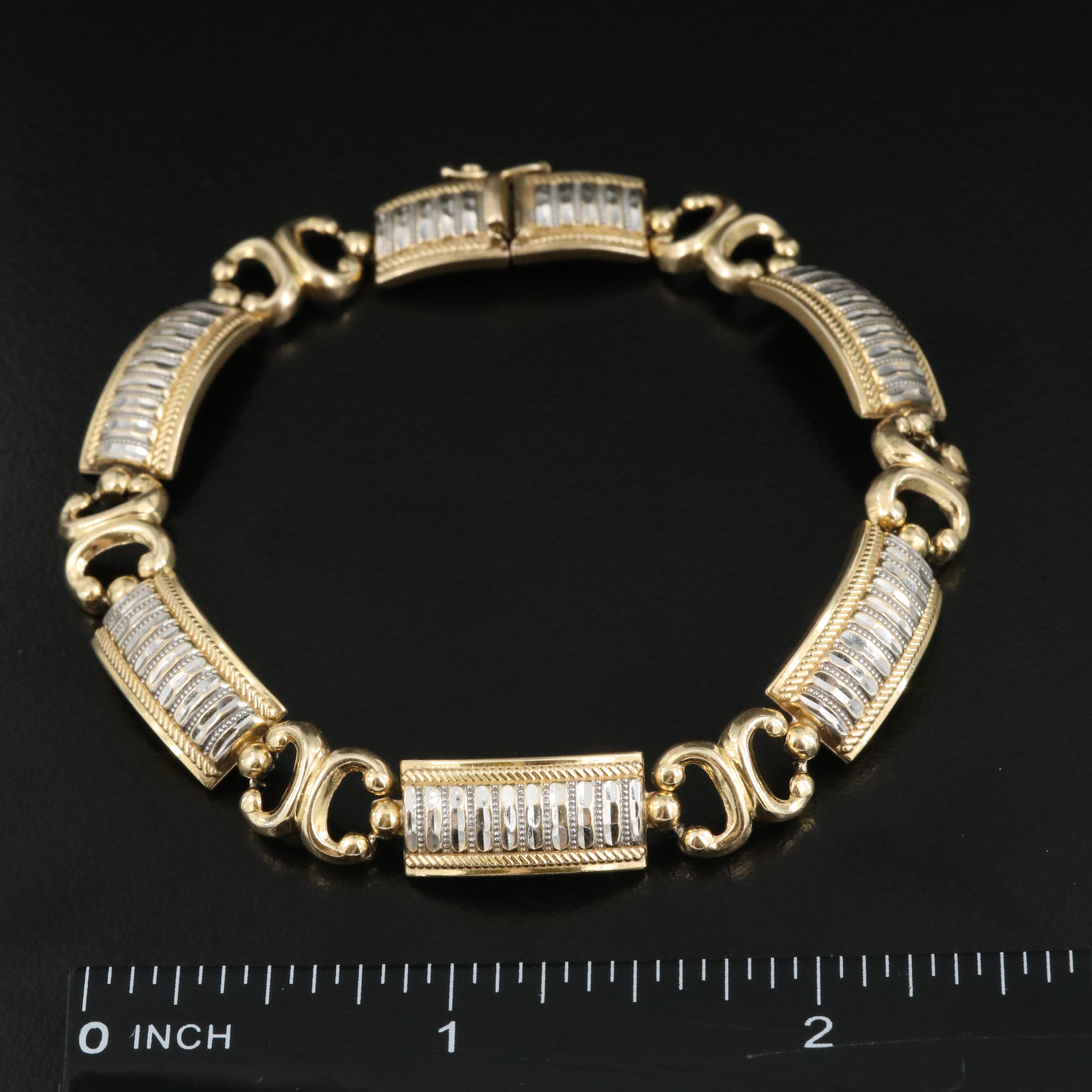 14K Two-Tone Bracelet