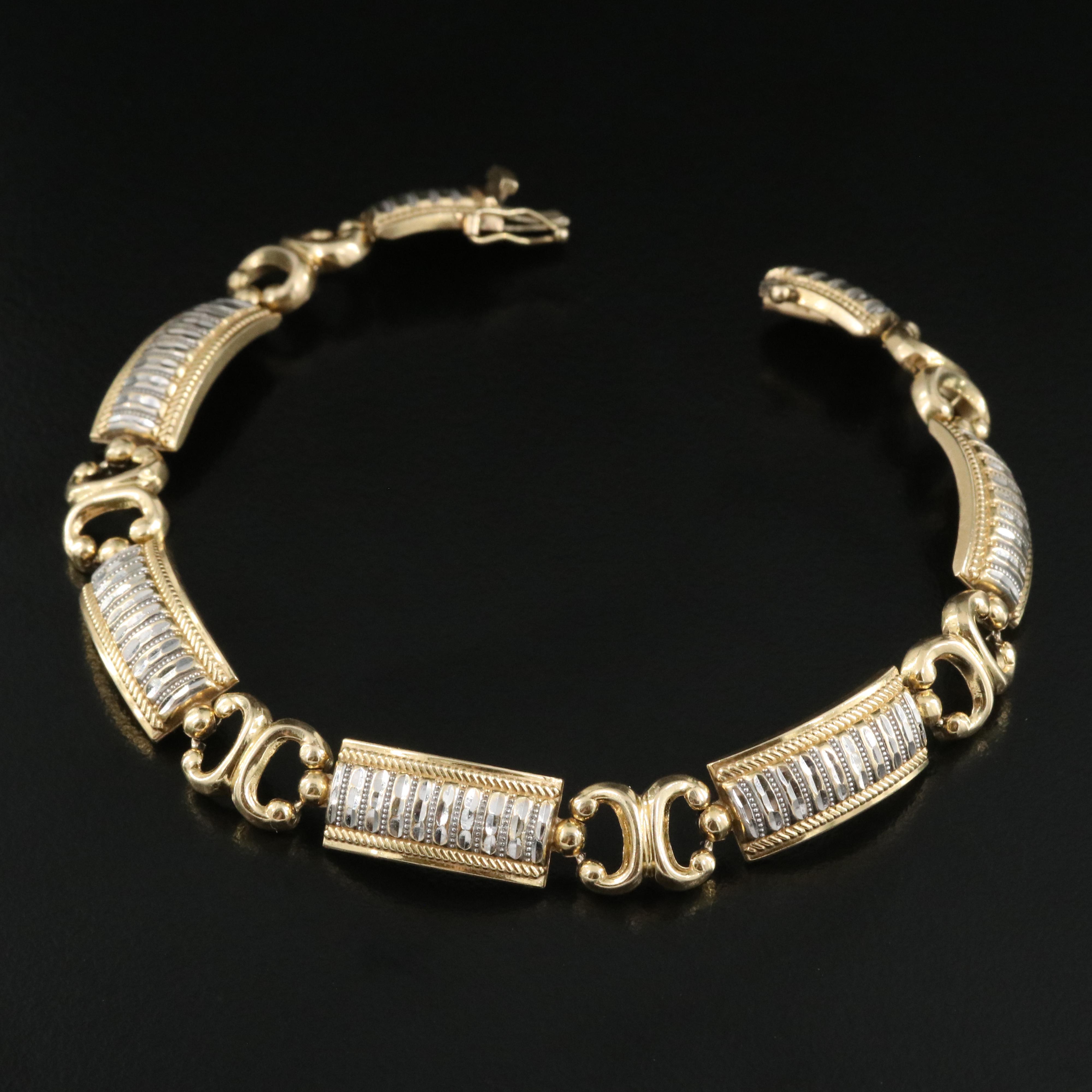 14K Two-Tone Bracelet
