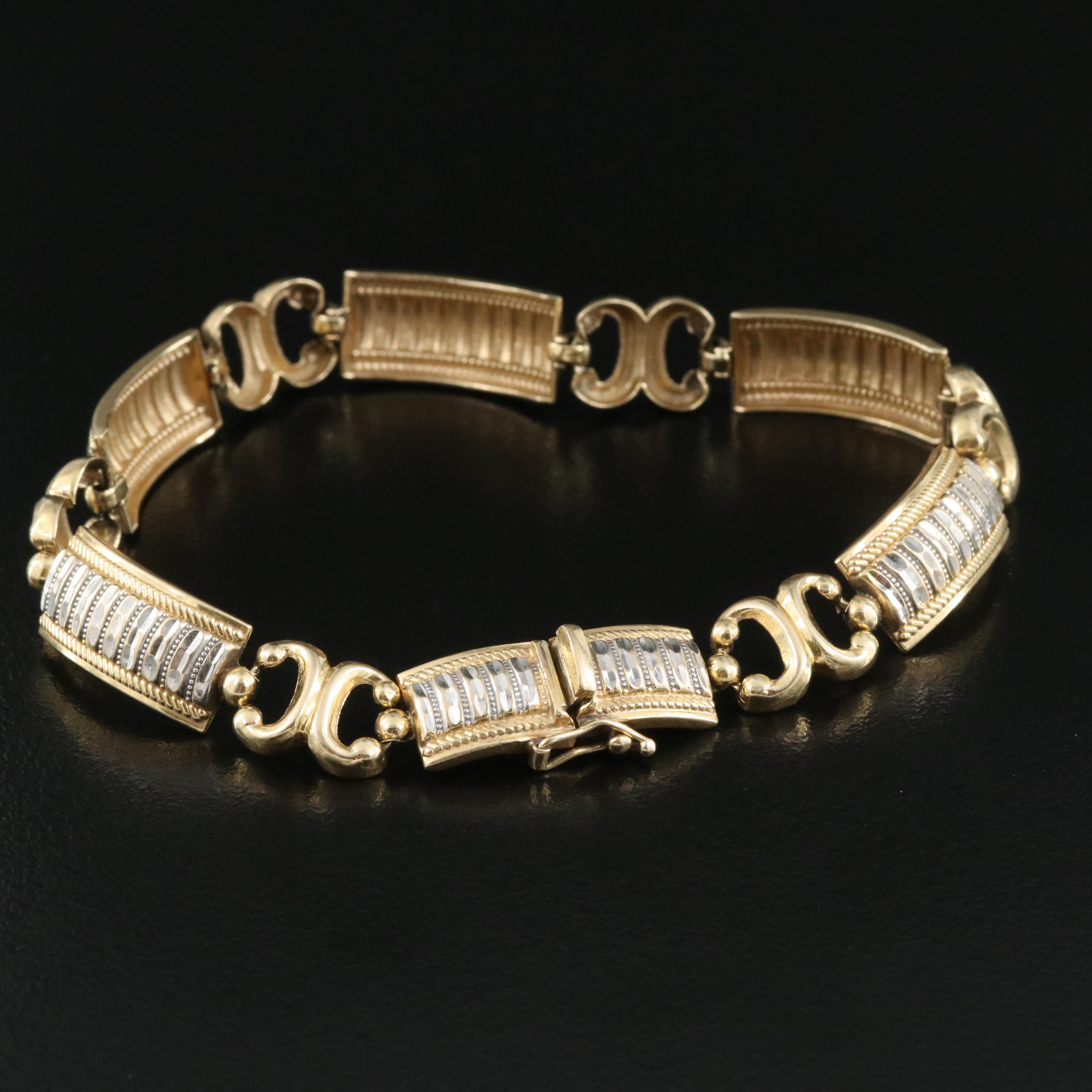 14K Two-Tone Bracelet