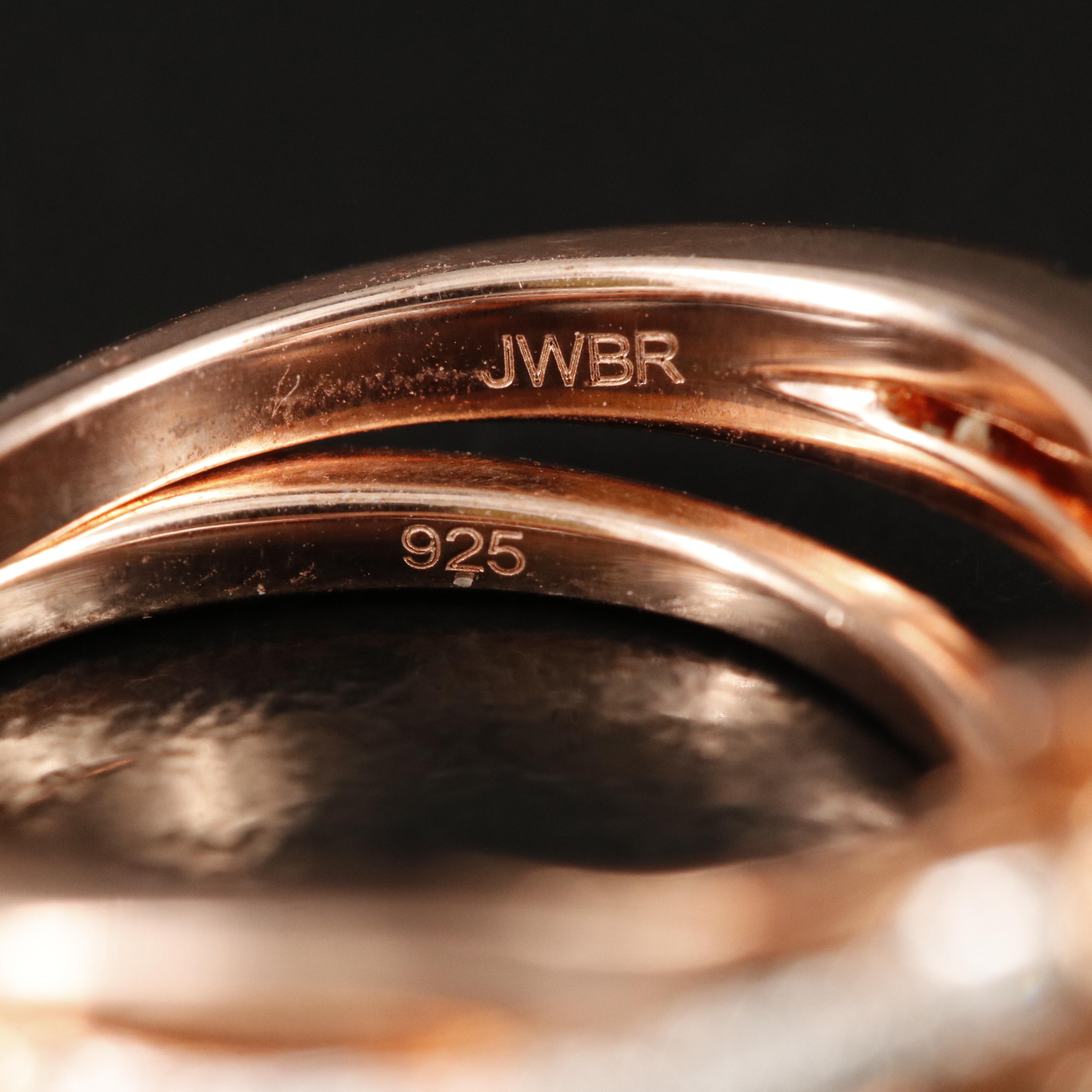 Sterling Diamond Heart Ring Set