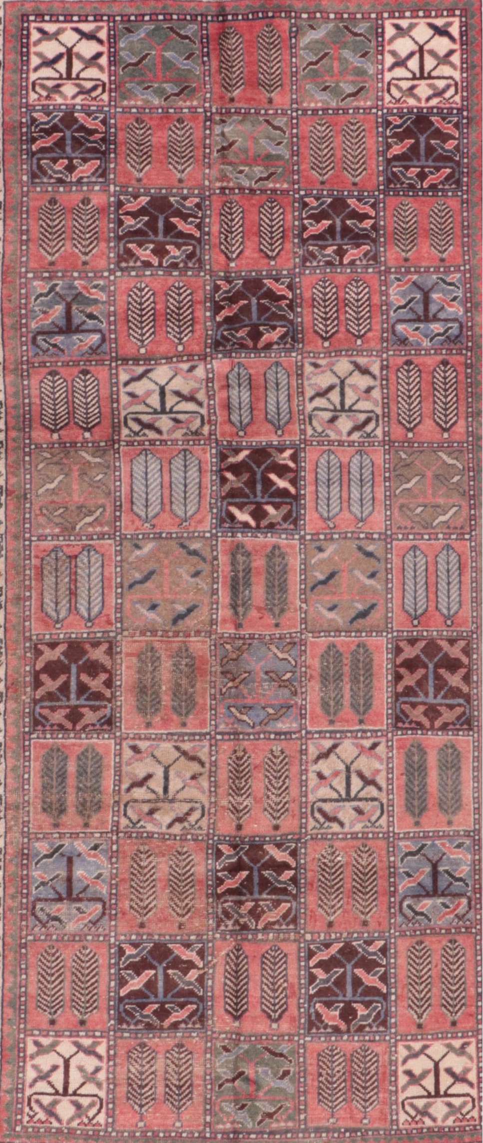 4'3 x 8'10 Hand-Knotted Persian Bakhtiari Long Rug