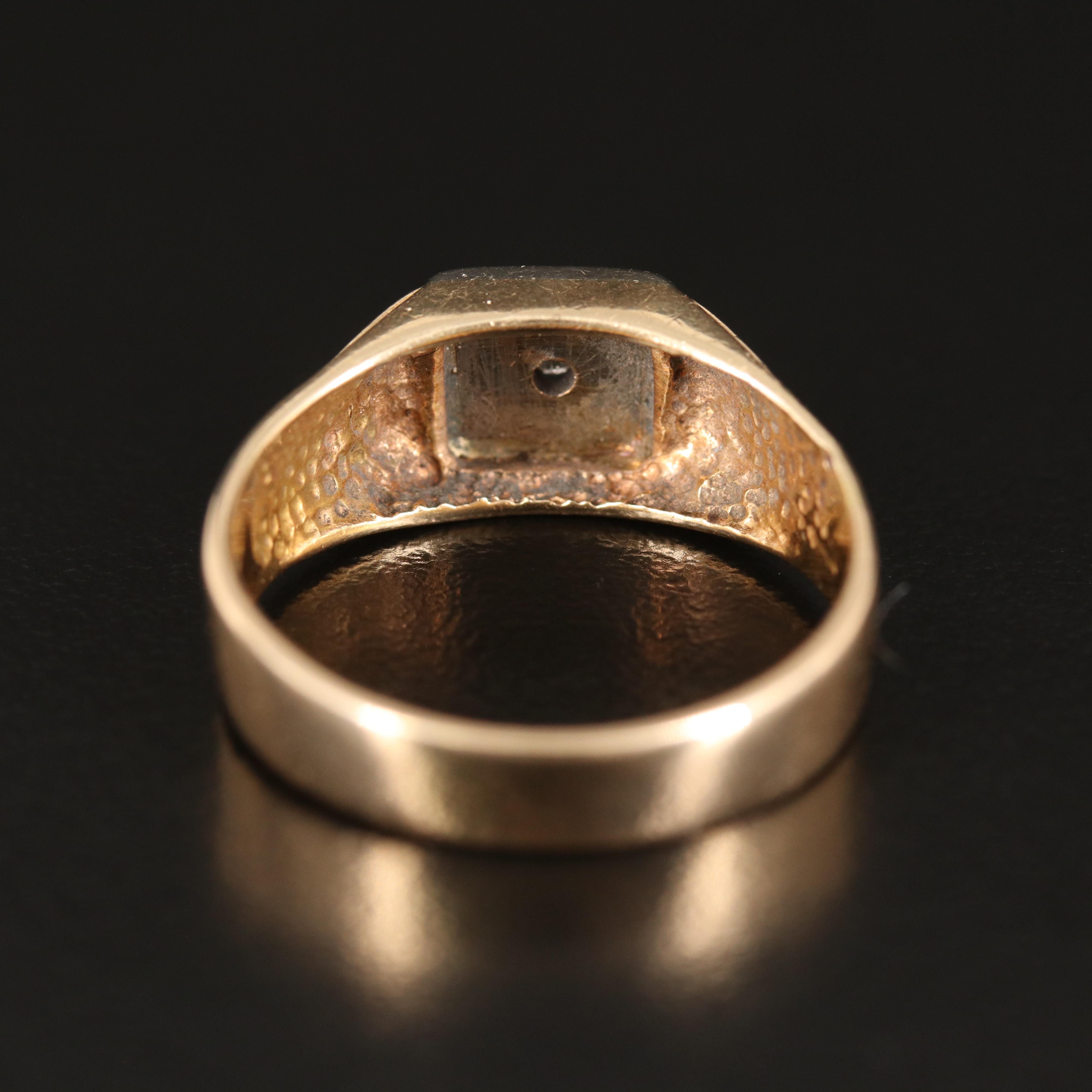 14K 0.03 CT Diamond Ring