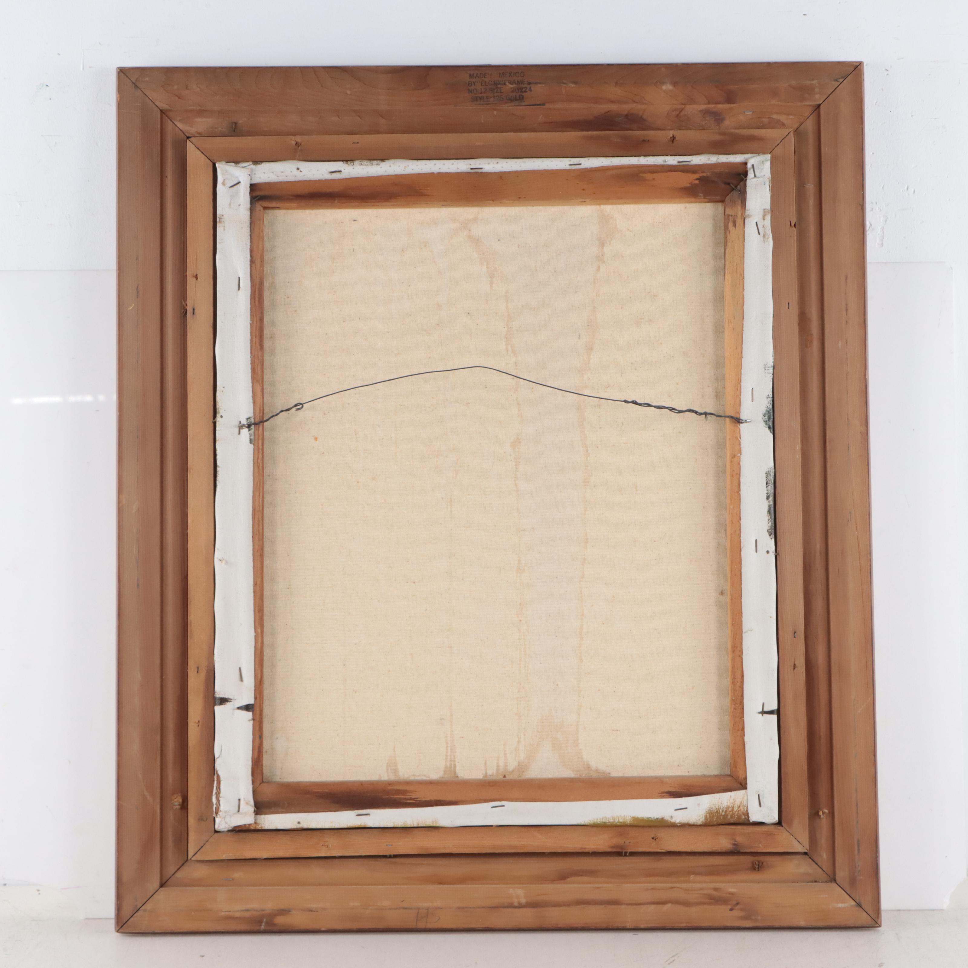 P. Attali Floral Still Life Oil Painting, Late 20th Century