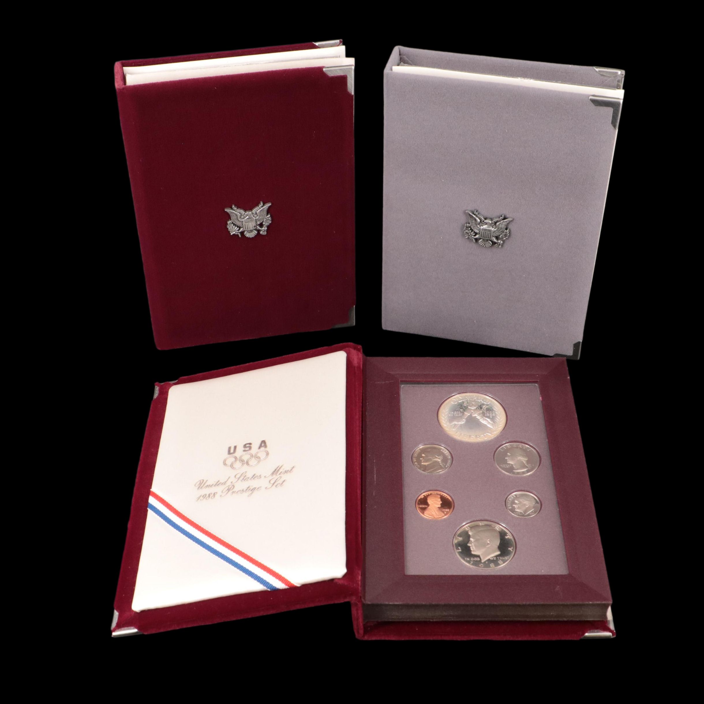 Three U.S. Mint Prestige Proof Sets Including 1991