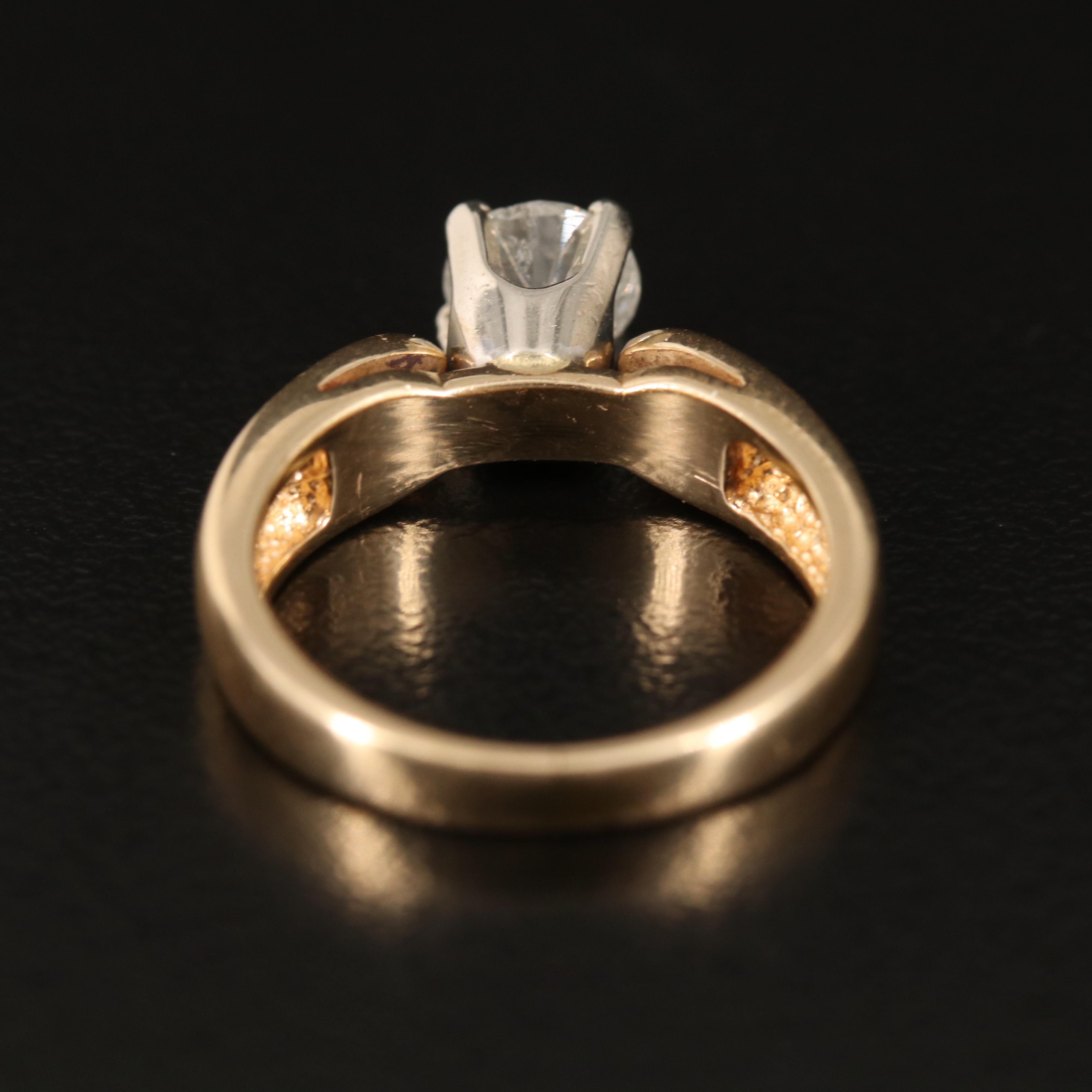 14K 0.80 CT Diamond Solitaire Ring