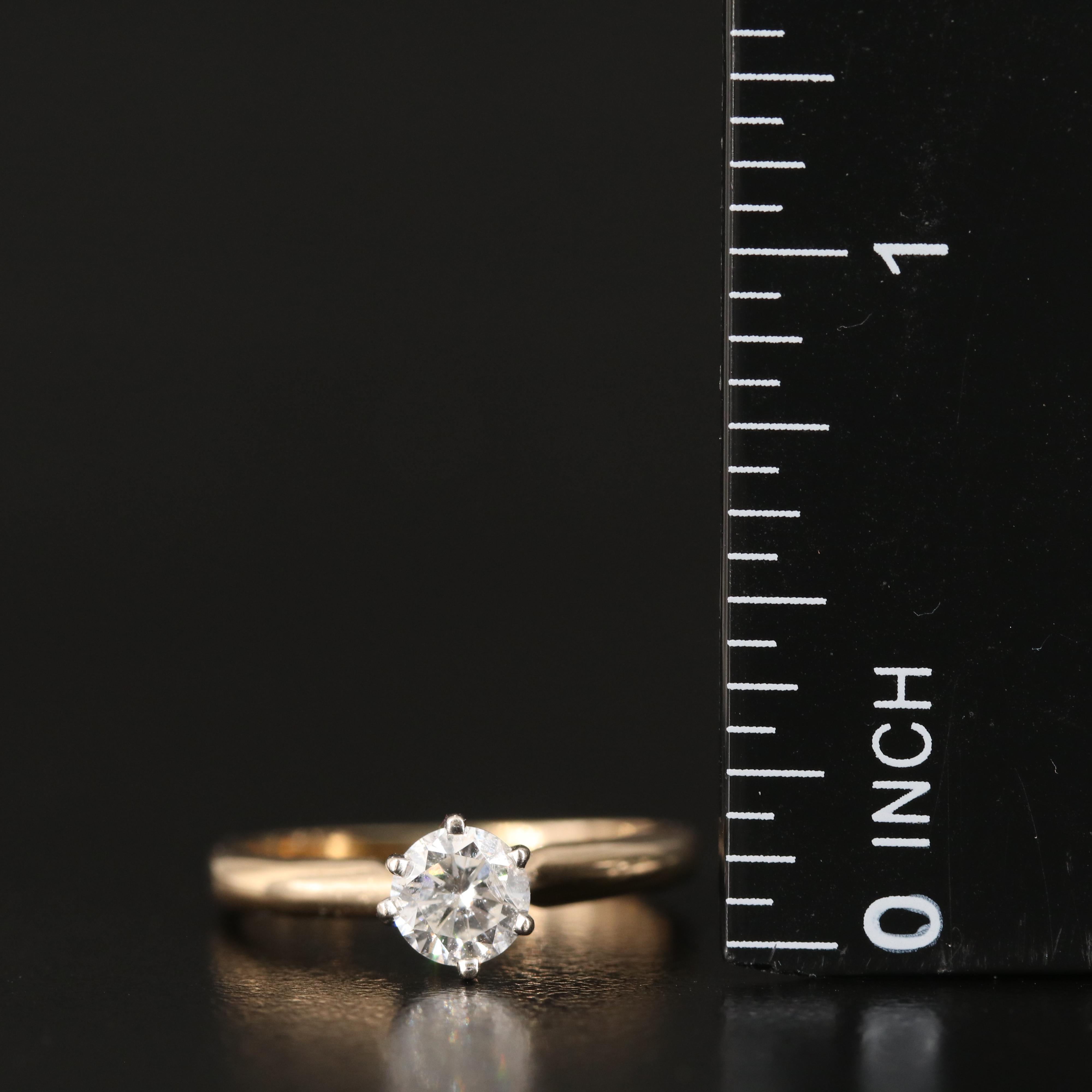 14K 0.51 CT Diamond Ring