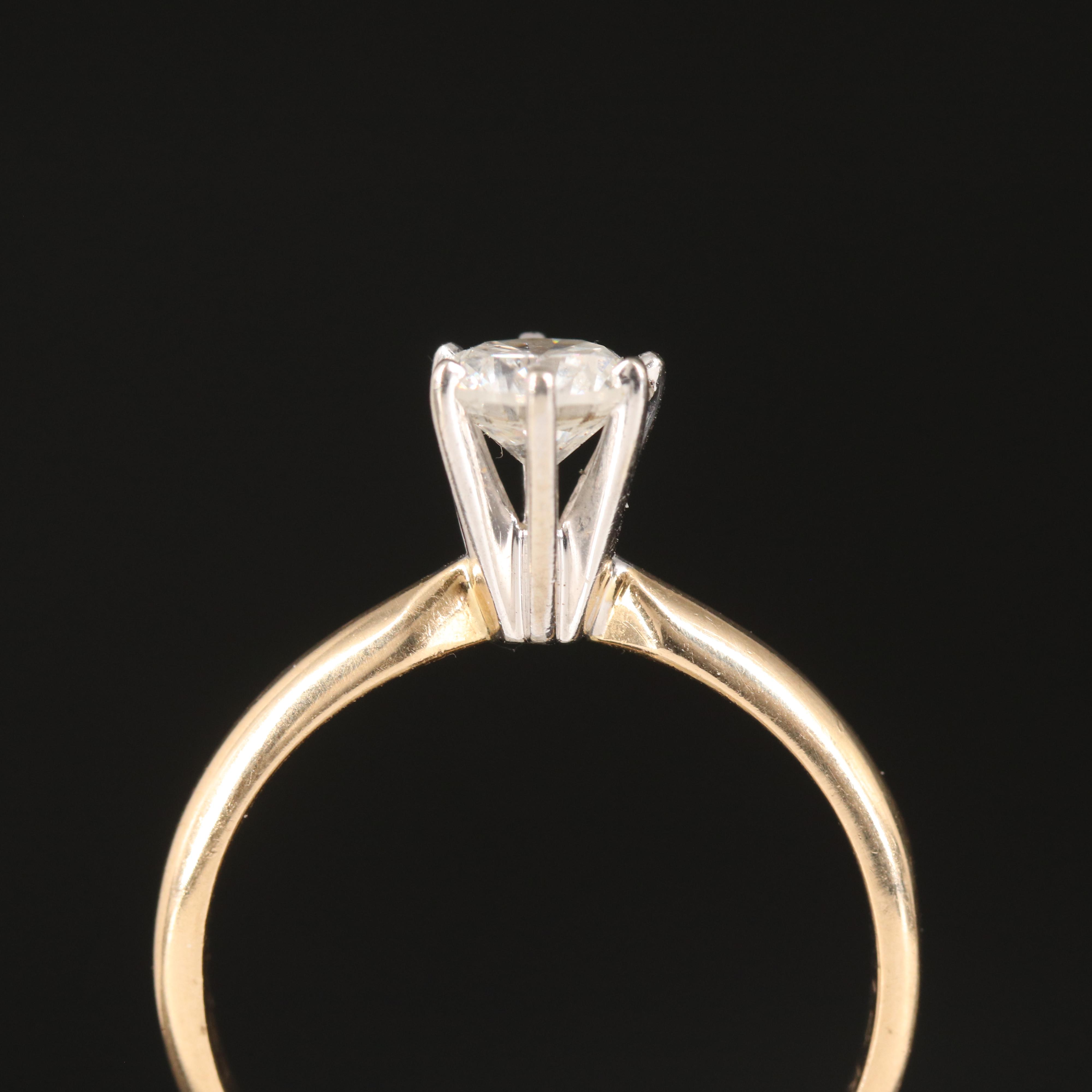 14K 0.51 CT Diamond Ring