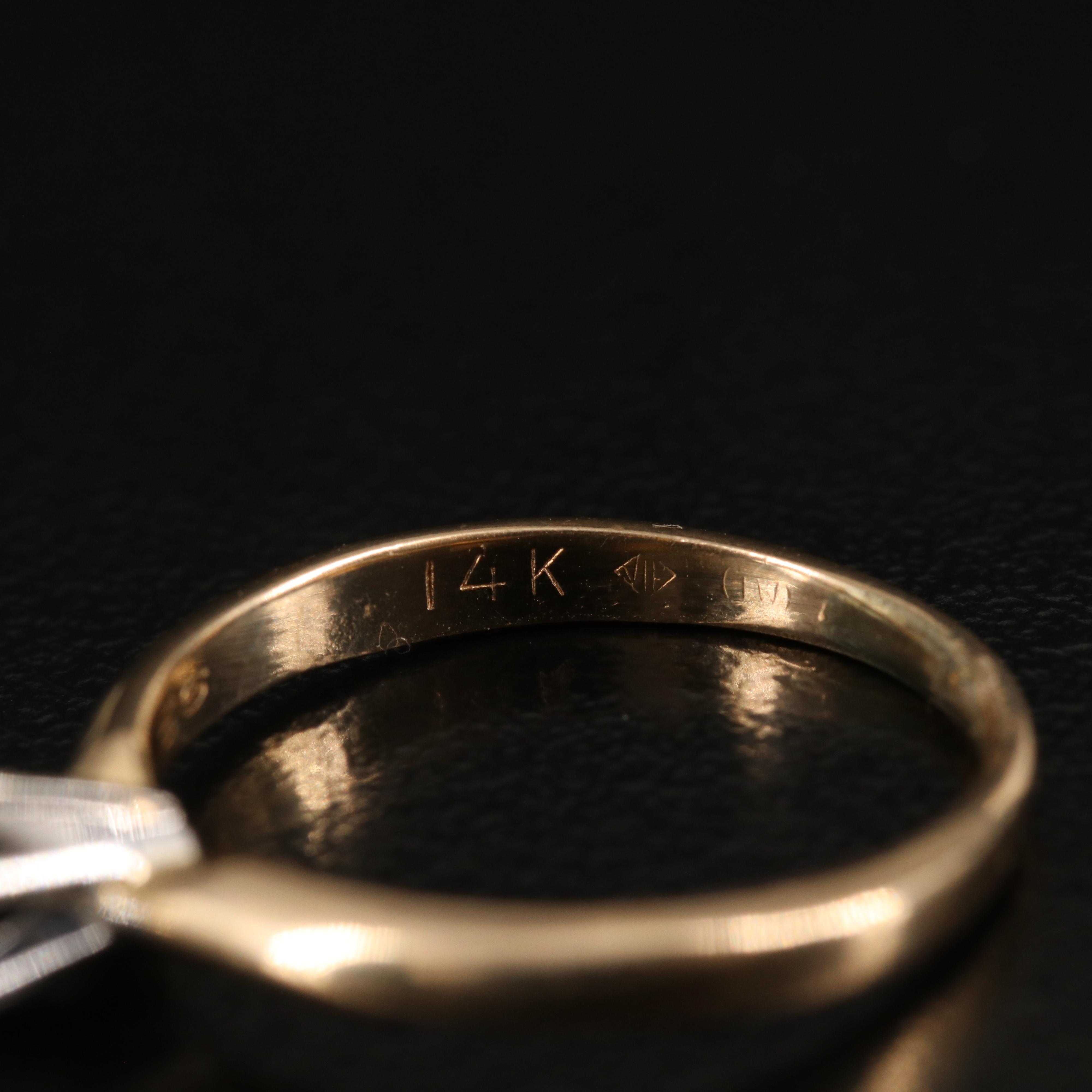 14K 0.51 CT Diamond Ring