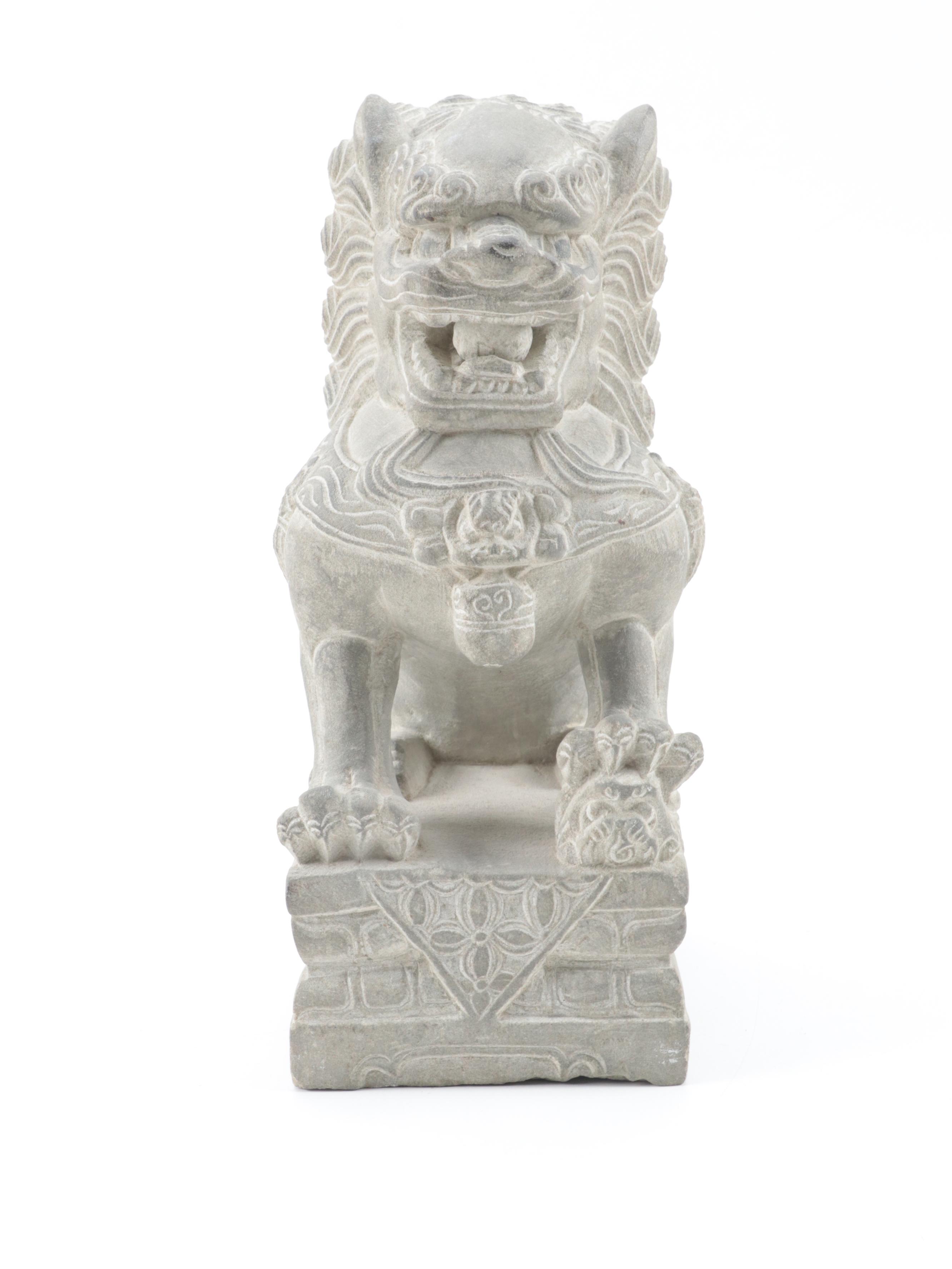 East Asian Style Guardian Lion Statue