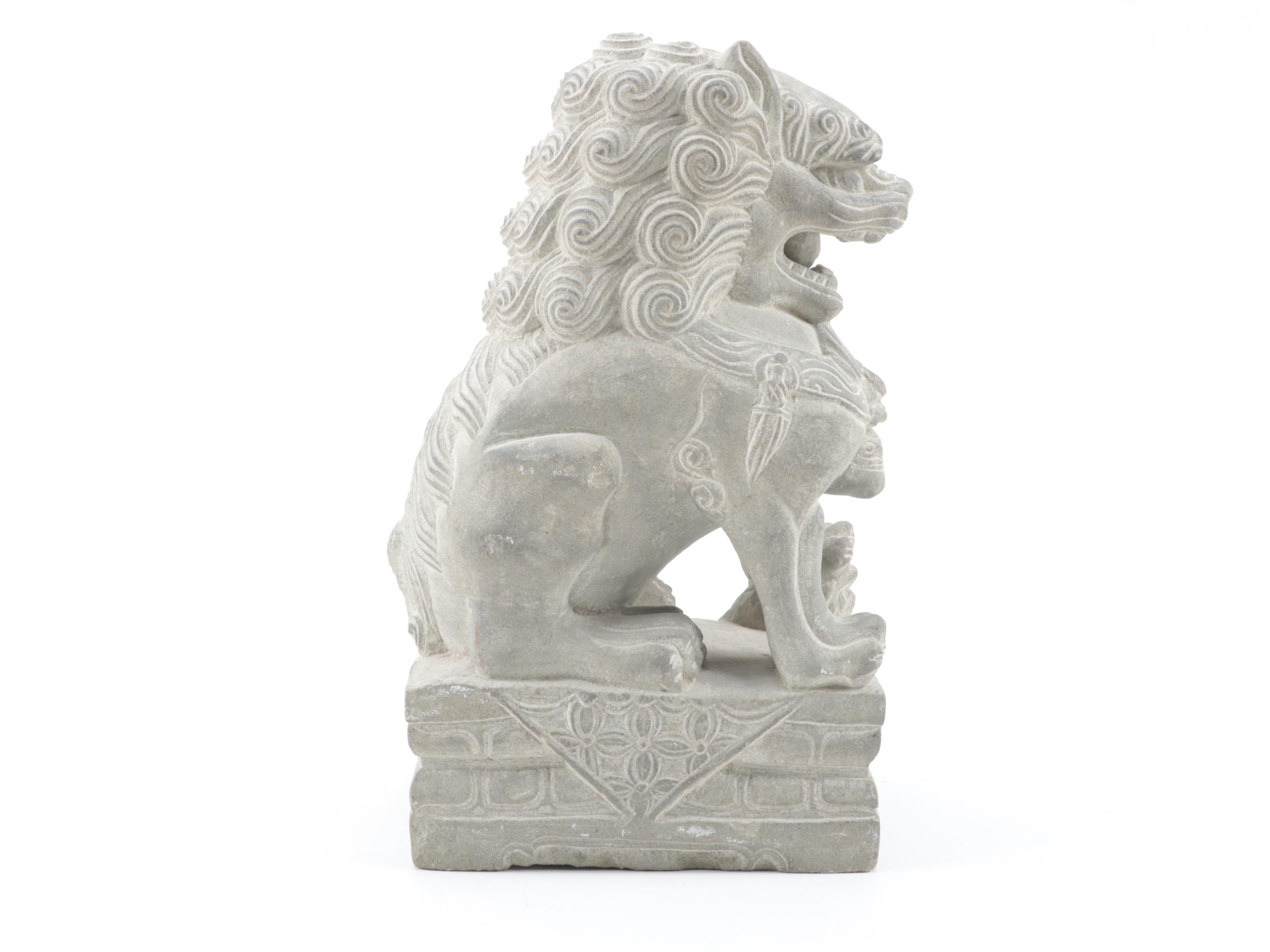 East Asian Style Guardian Lion Statue