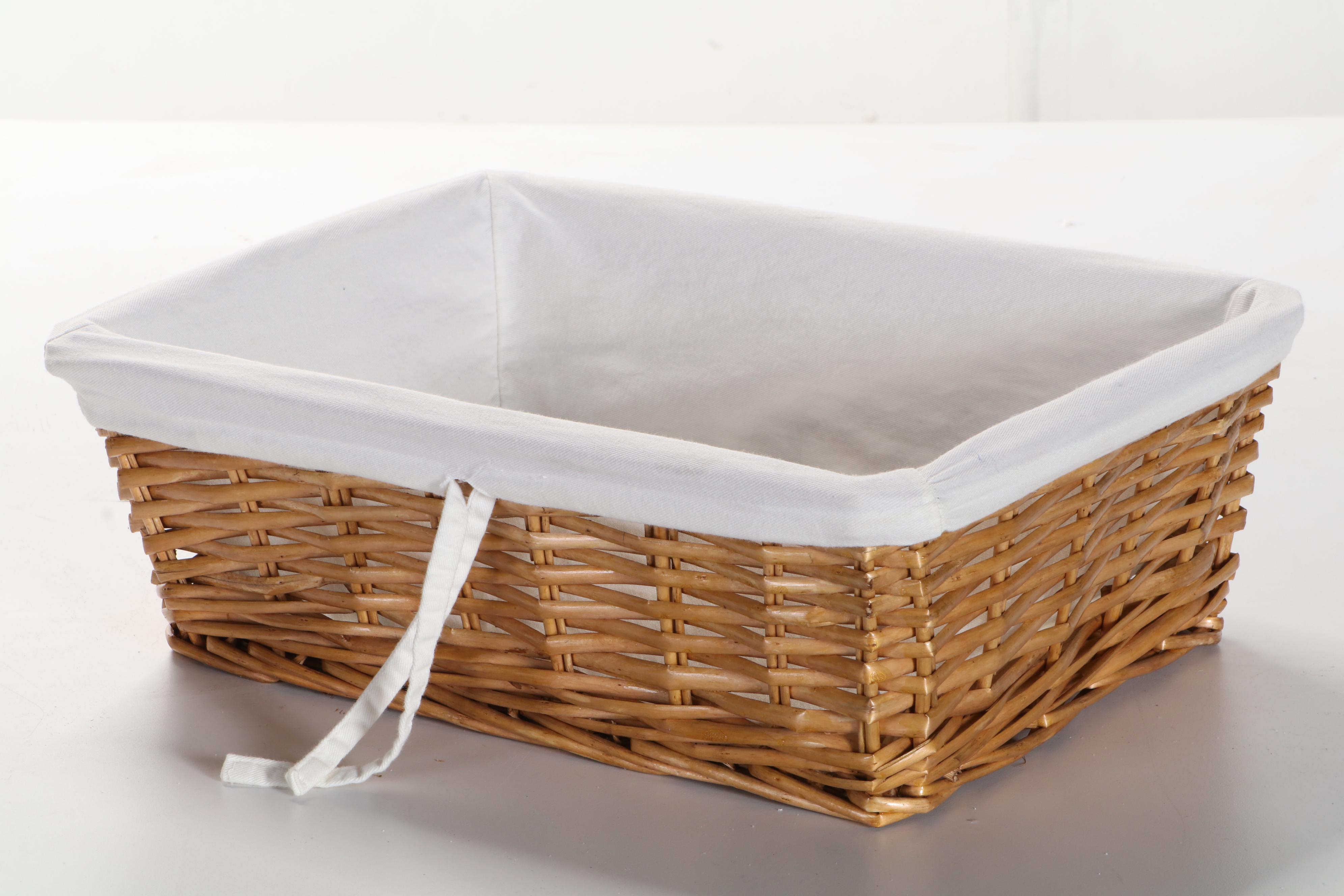 Fabric Lined Storage Baskets