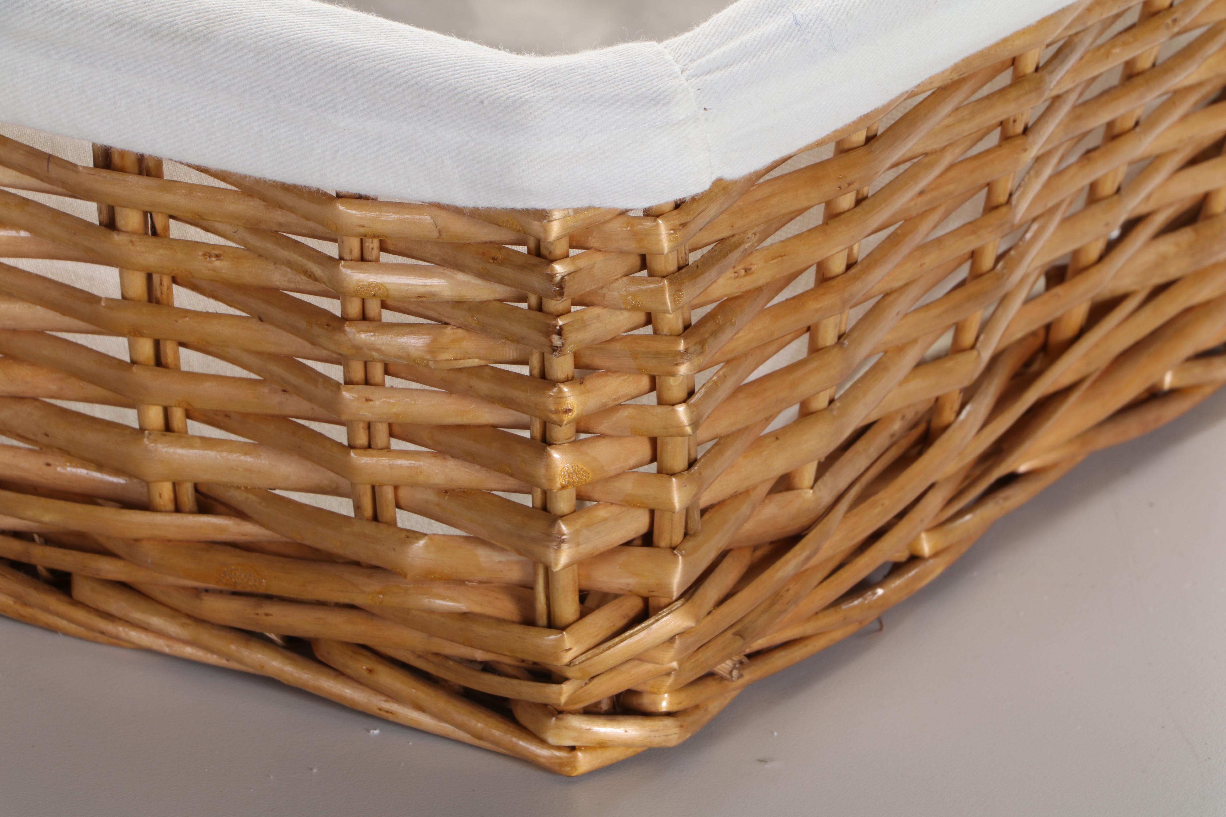Fabric Lined Storage Baskets
