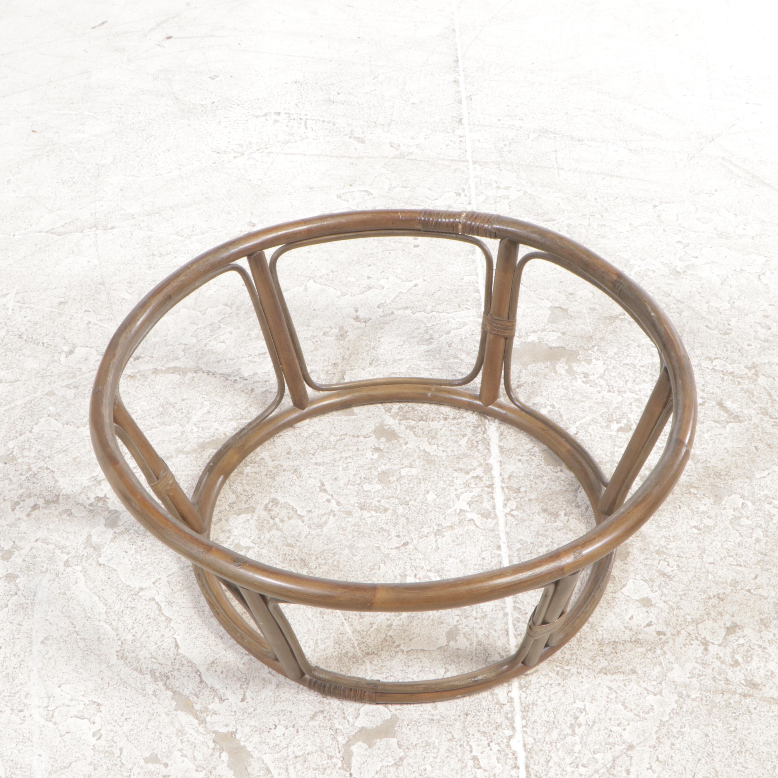 Rattan Papasan Chair with Cushion