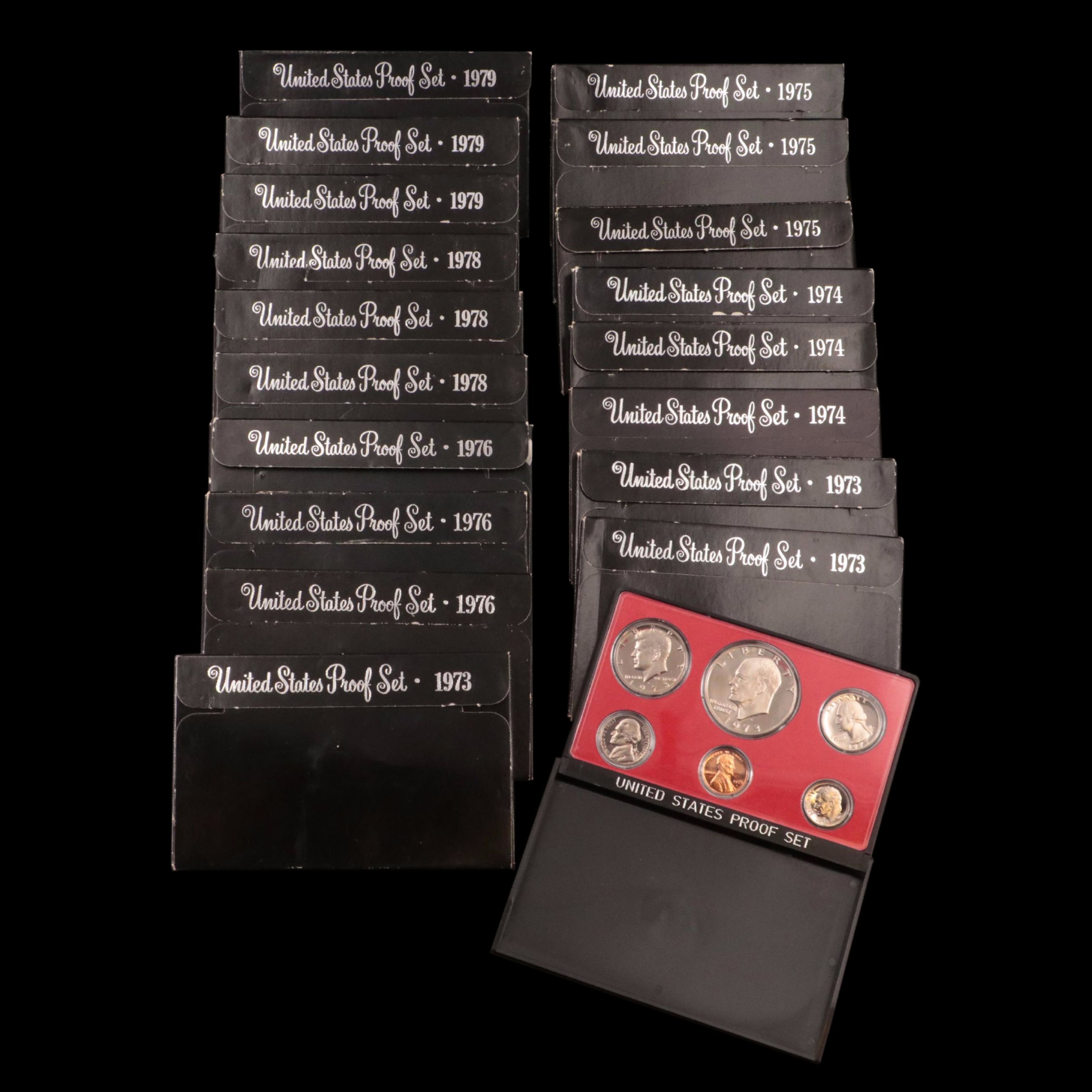 Eighteen U.S. Mint Proof Sets