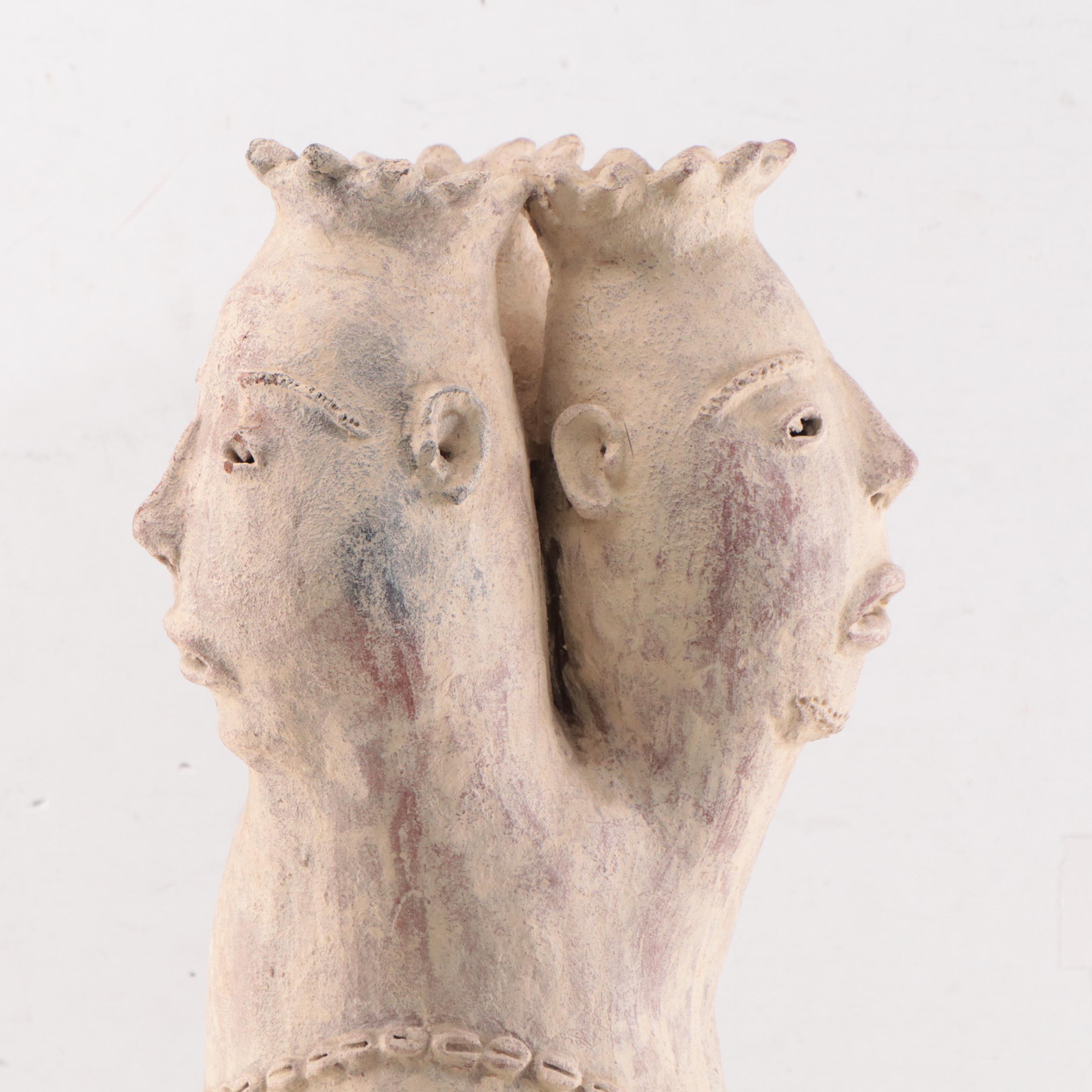 Fon Terracotta Figure of Densu Legba Deity