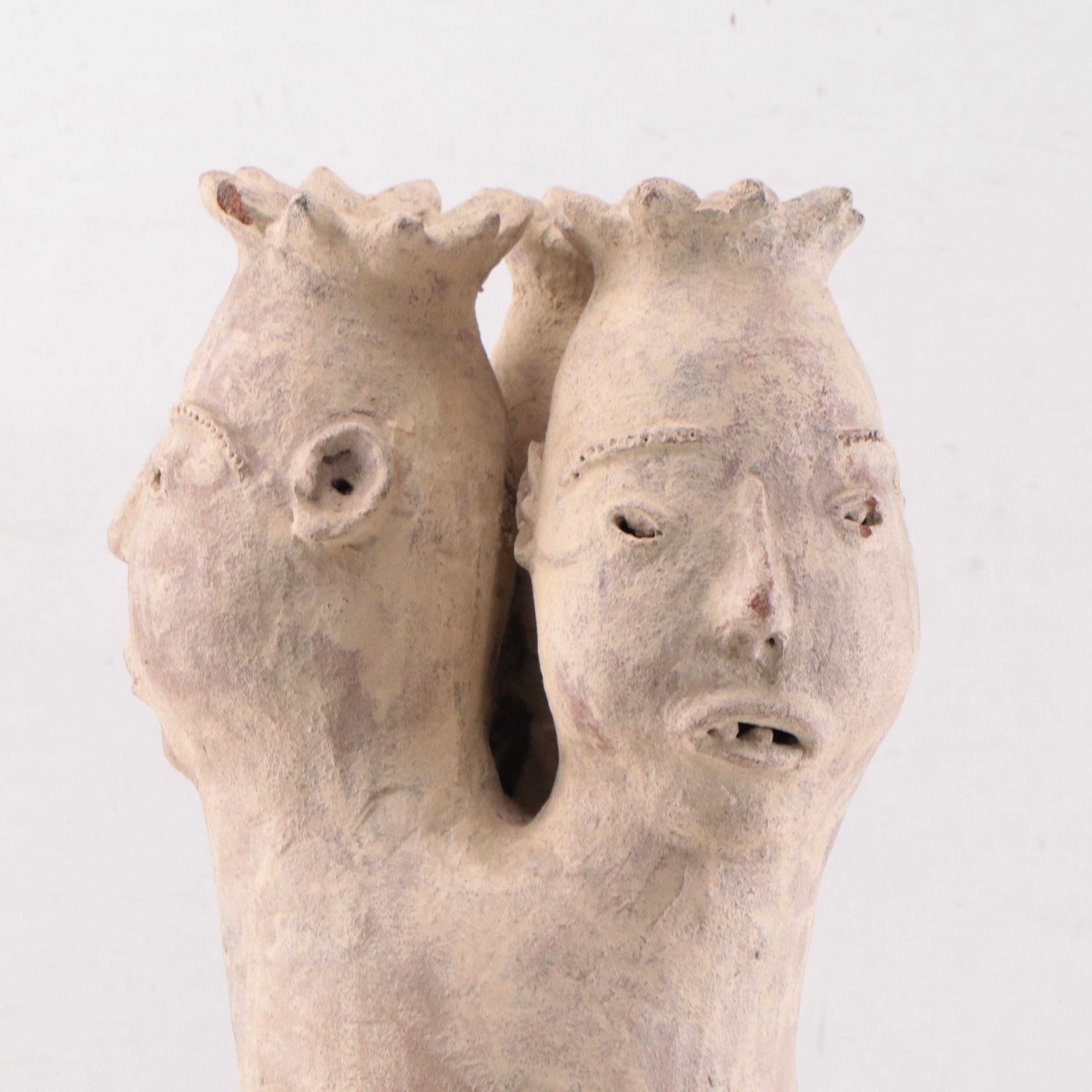 Fon Terracotta Figure of Densu Legba Deity