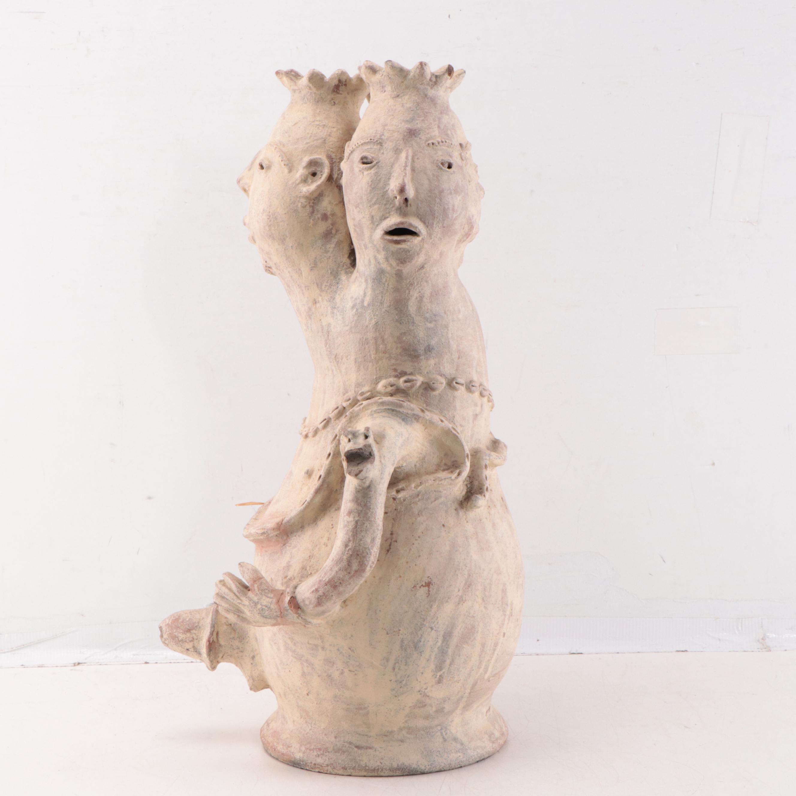 Fon Terracotta Figure of Densu Legba Deity