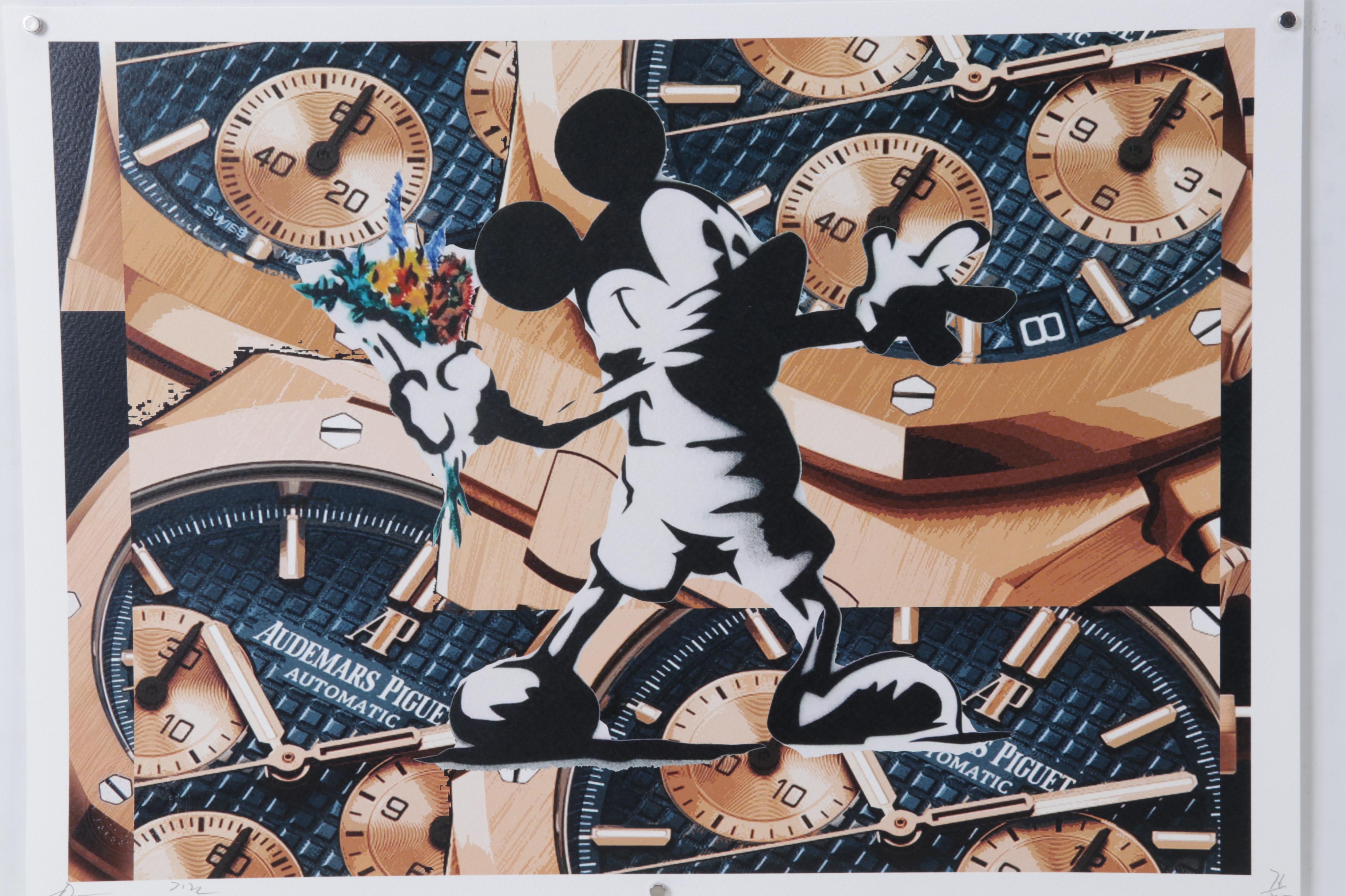 Death NYC Pop Art Graphic Print Homage To Banksy, 2022