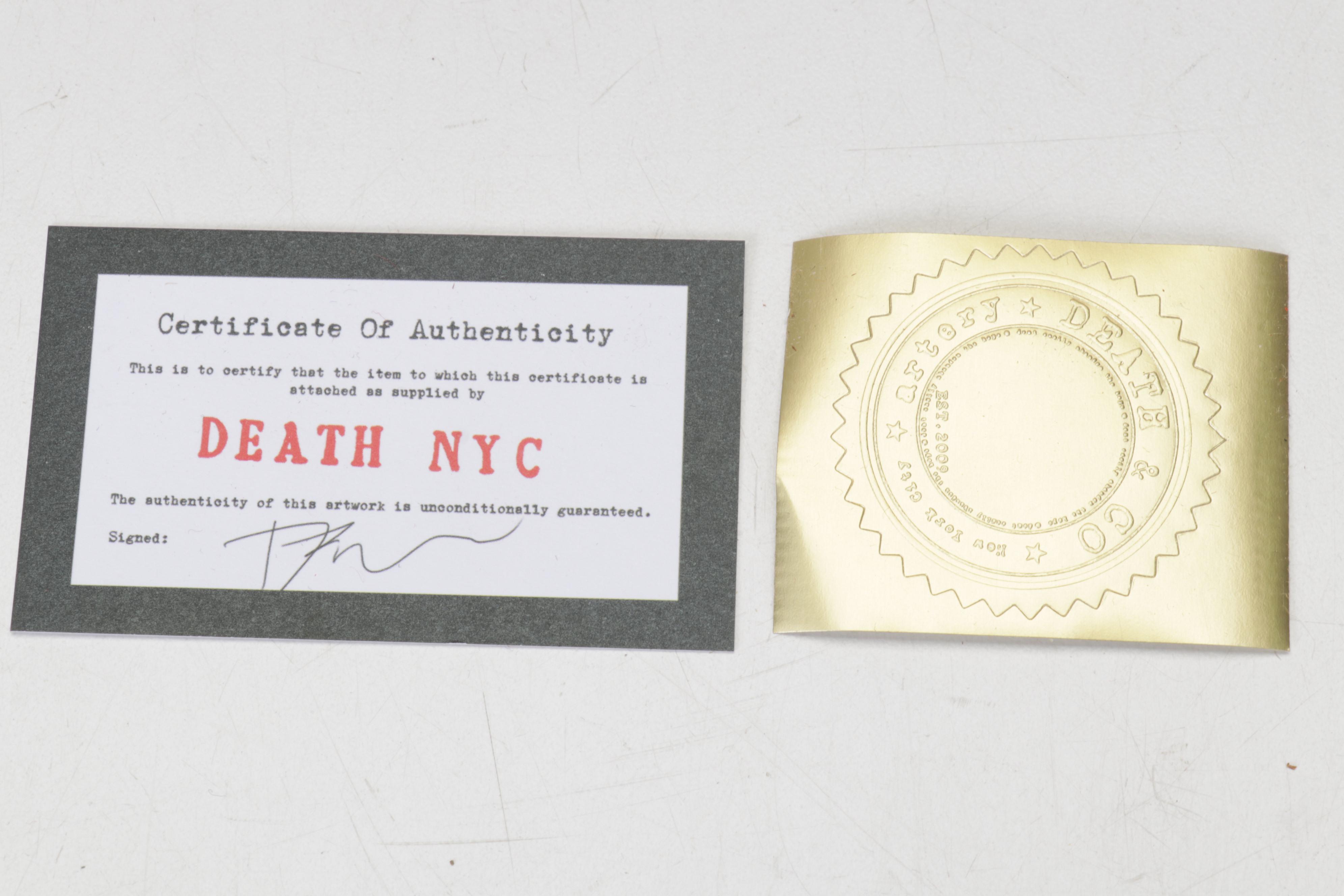 Death NYC Pop Art Graphic Print Homage To Banksy, 2022