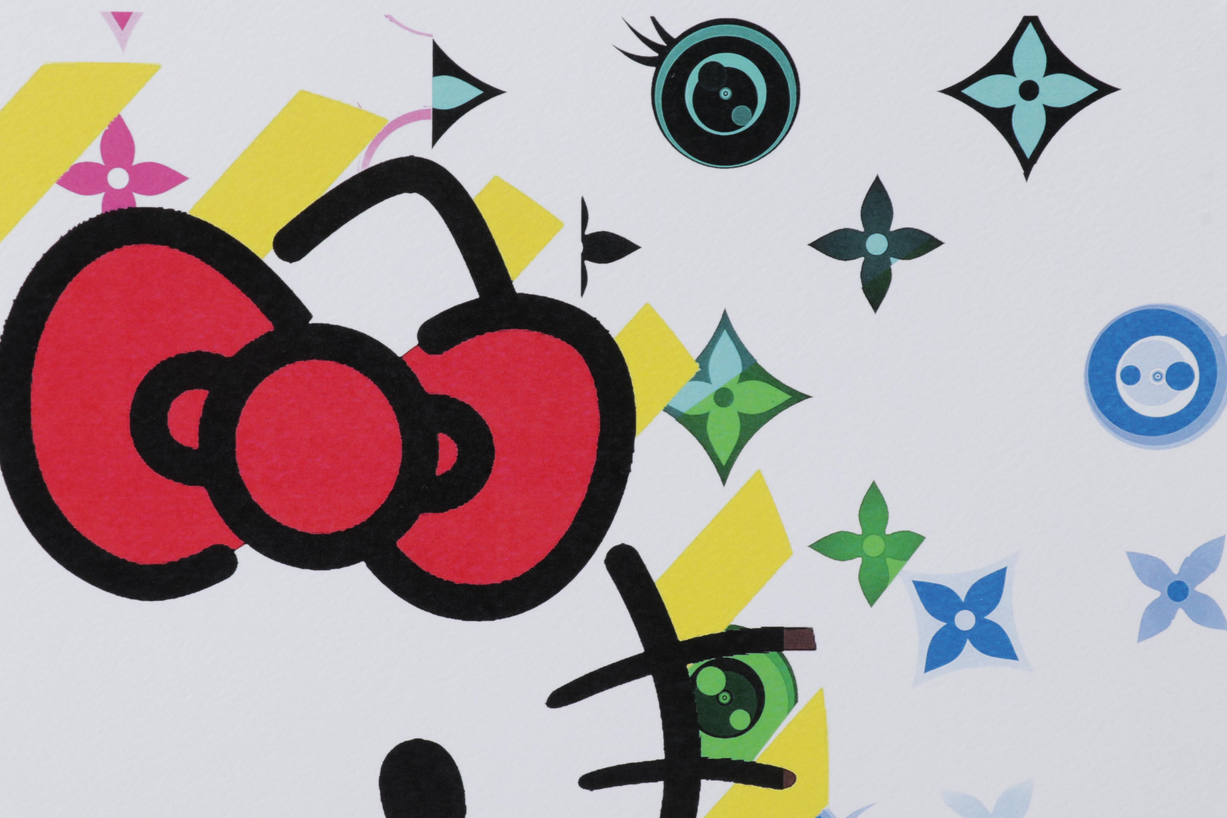 Death NYC Pop Art Graphic Print Featuring Hello Kitty, 2022