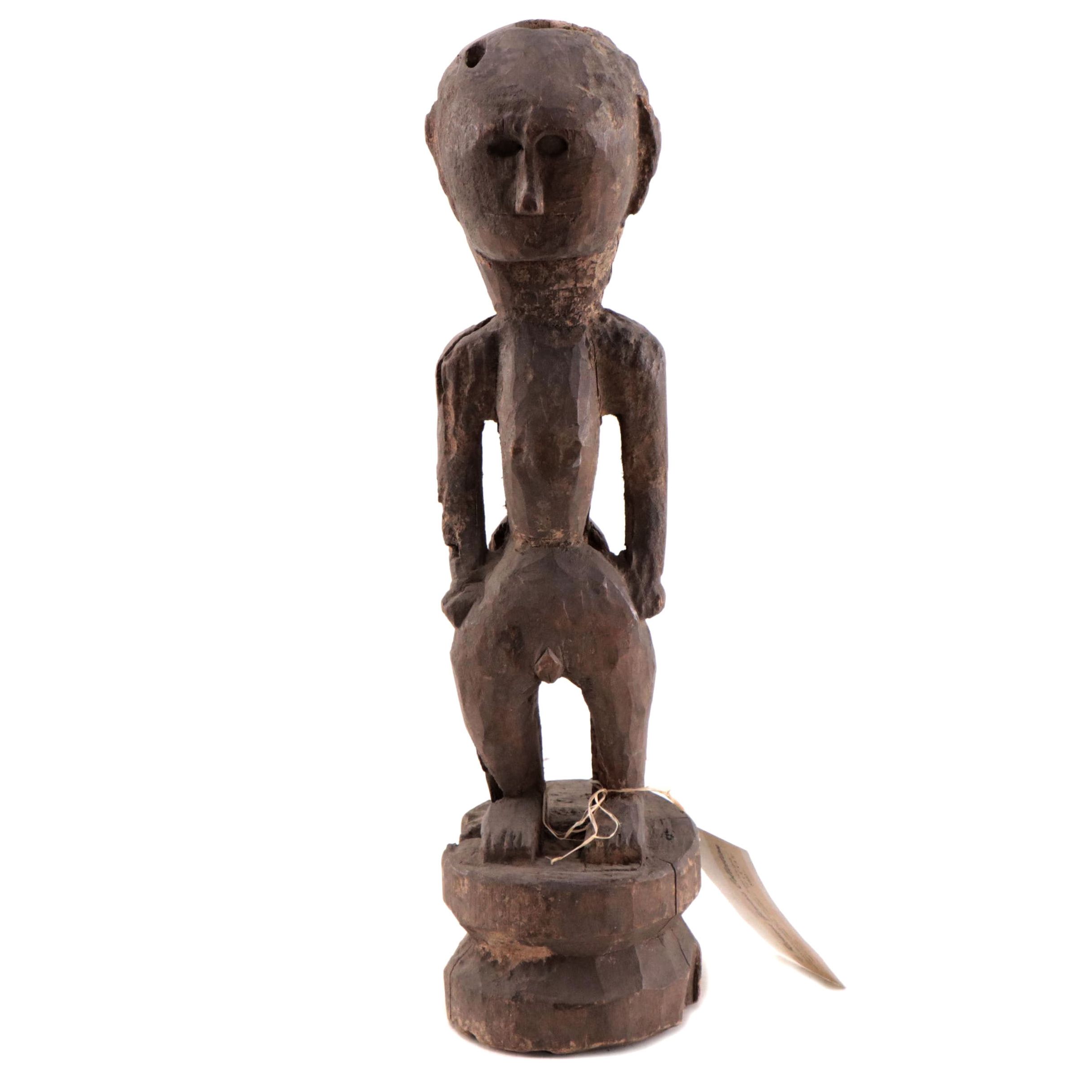 Ifugao Wood Female Bulol Figure, Mid-20th Century