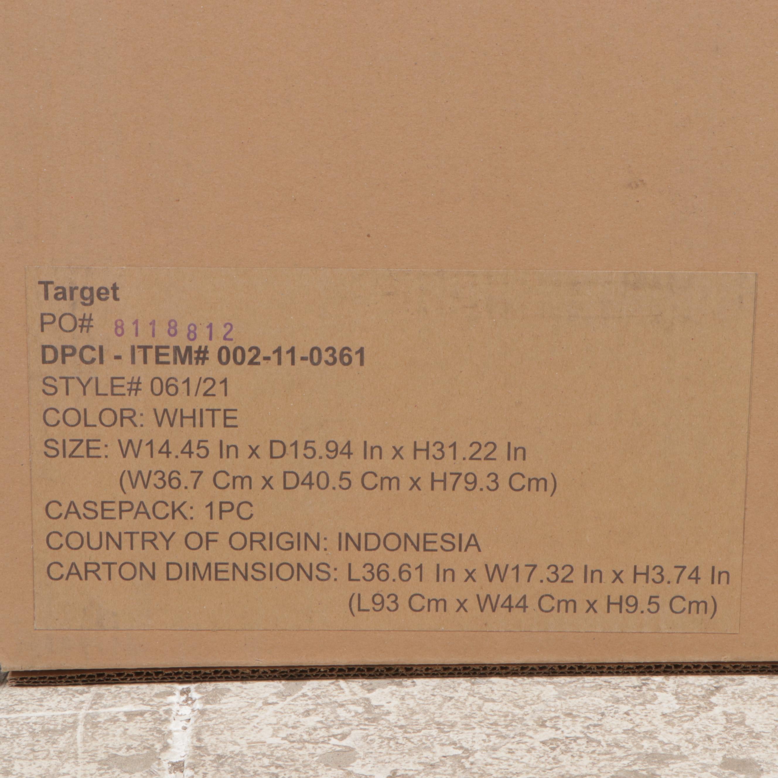 Brightroom Short Sliding Bin Cubes in White