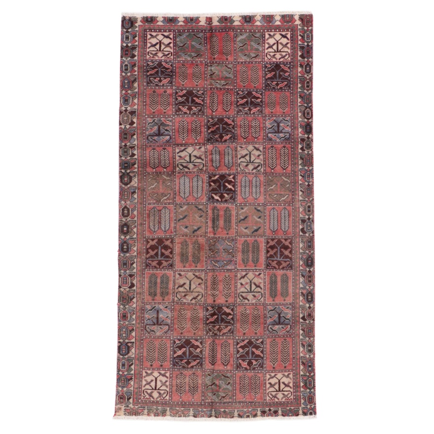 4'3 x 8'10 Hand-Knotted Persian Bakhtiari Long Rug