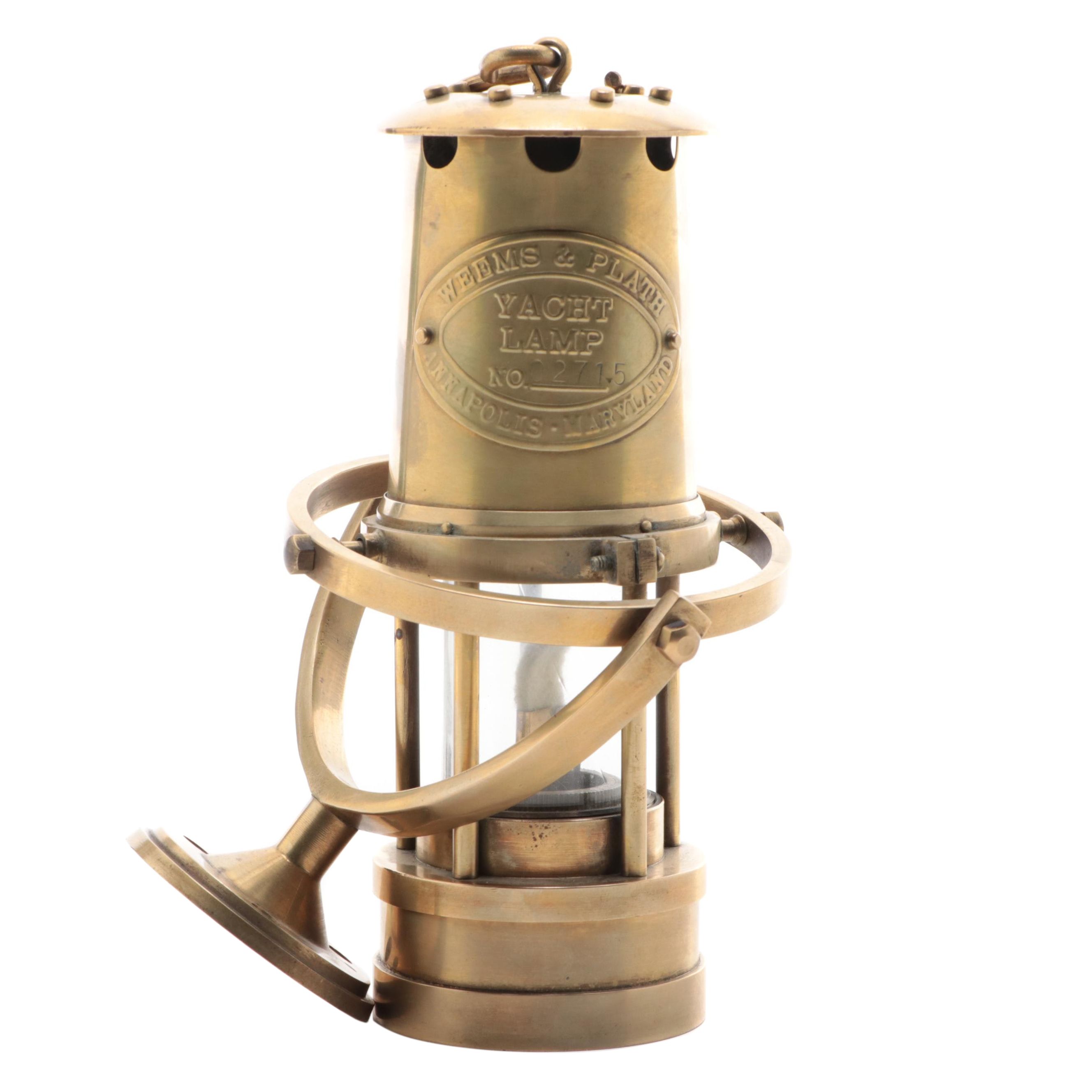 Weems & Plath Brass Yacht Oil Lamp EBTH