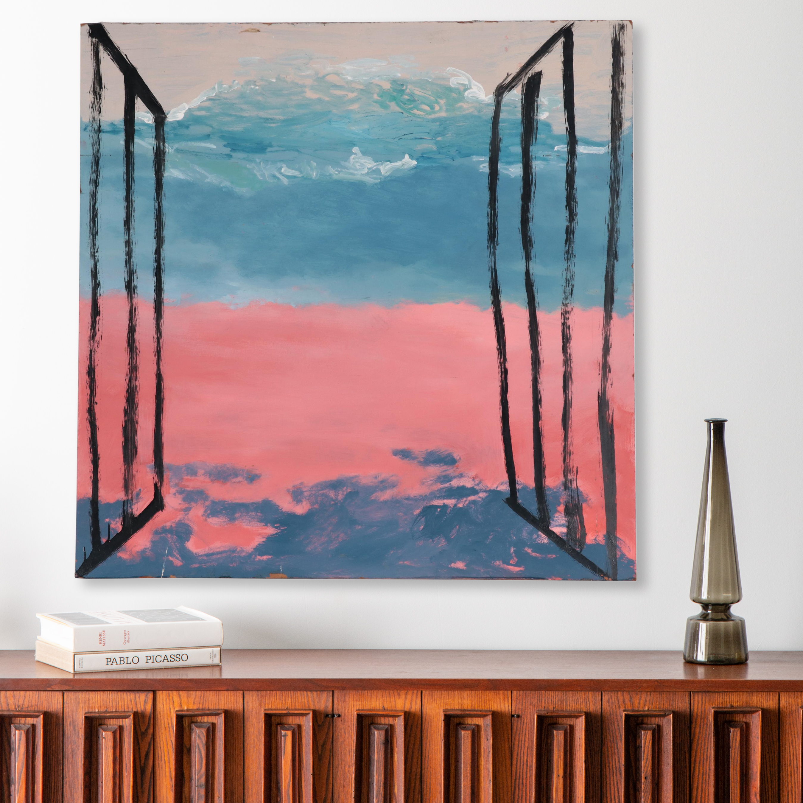 Philip the Transplant Acrylic Painting "The Gates," 1980