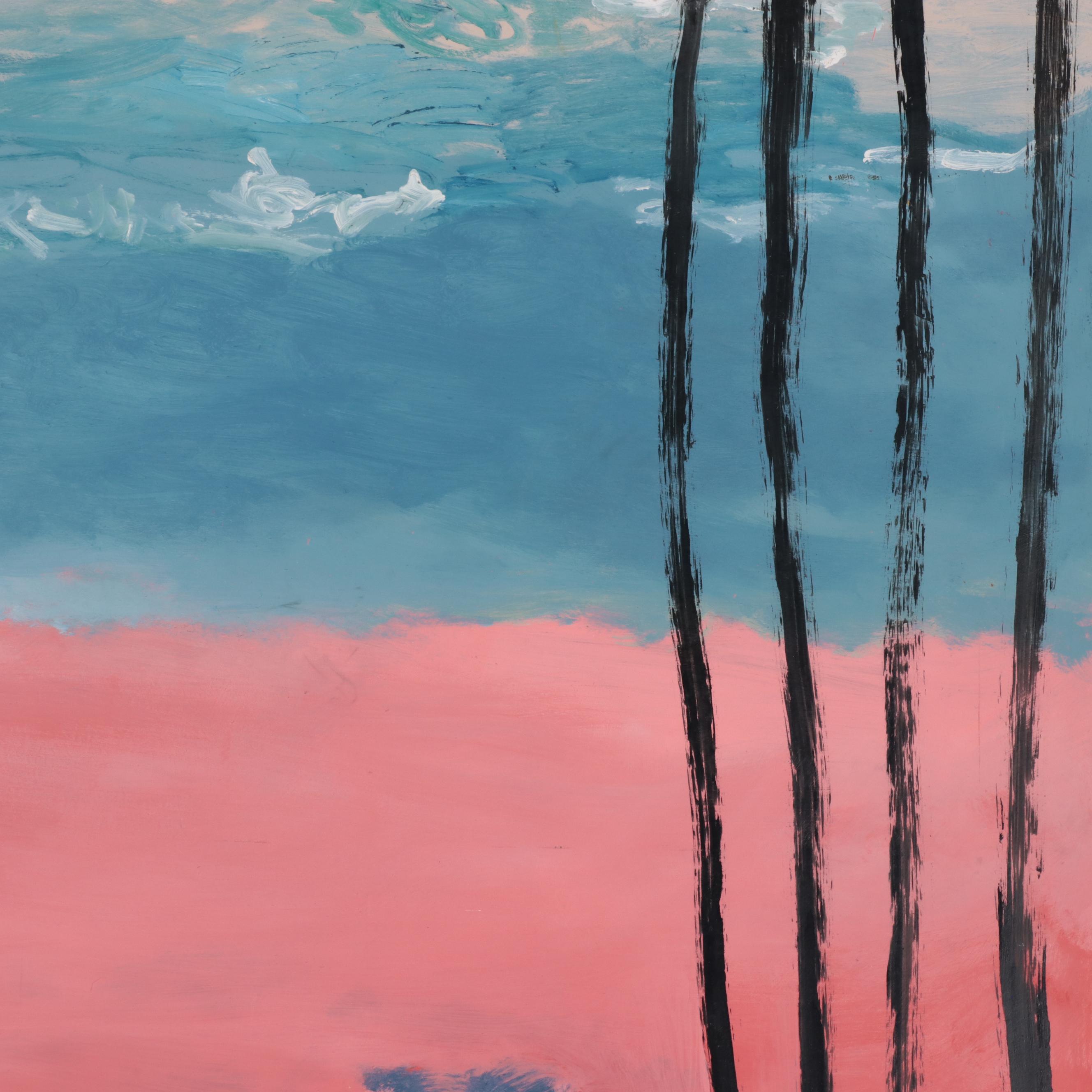 Philip the Transplant Acrylic Painting "The Gates," 1980