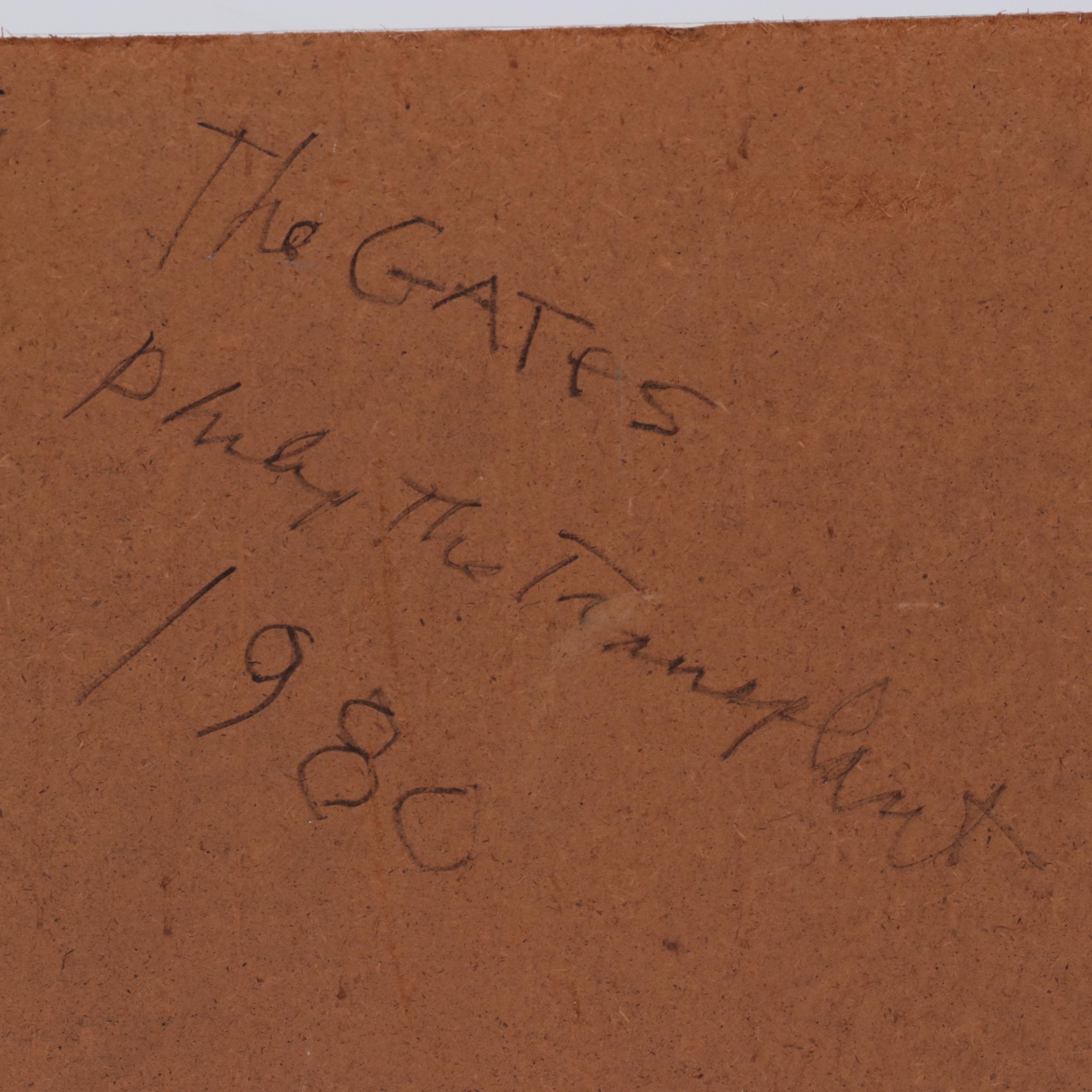 Philip the Transplant Acrylic Painting "The Gates," 1980