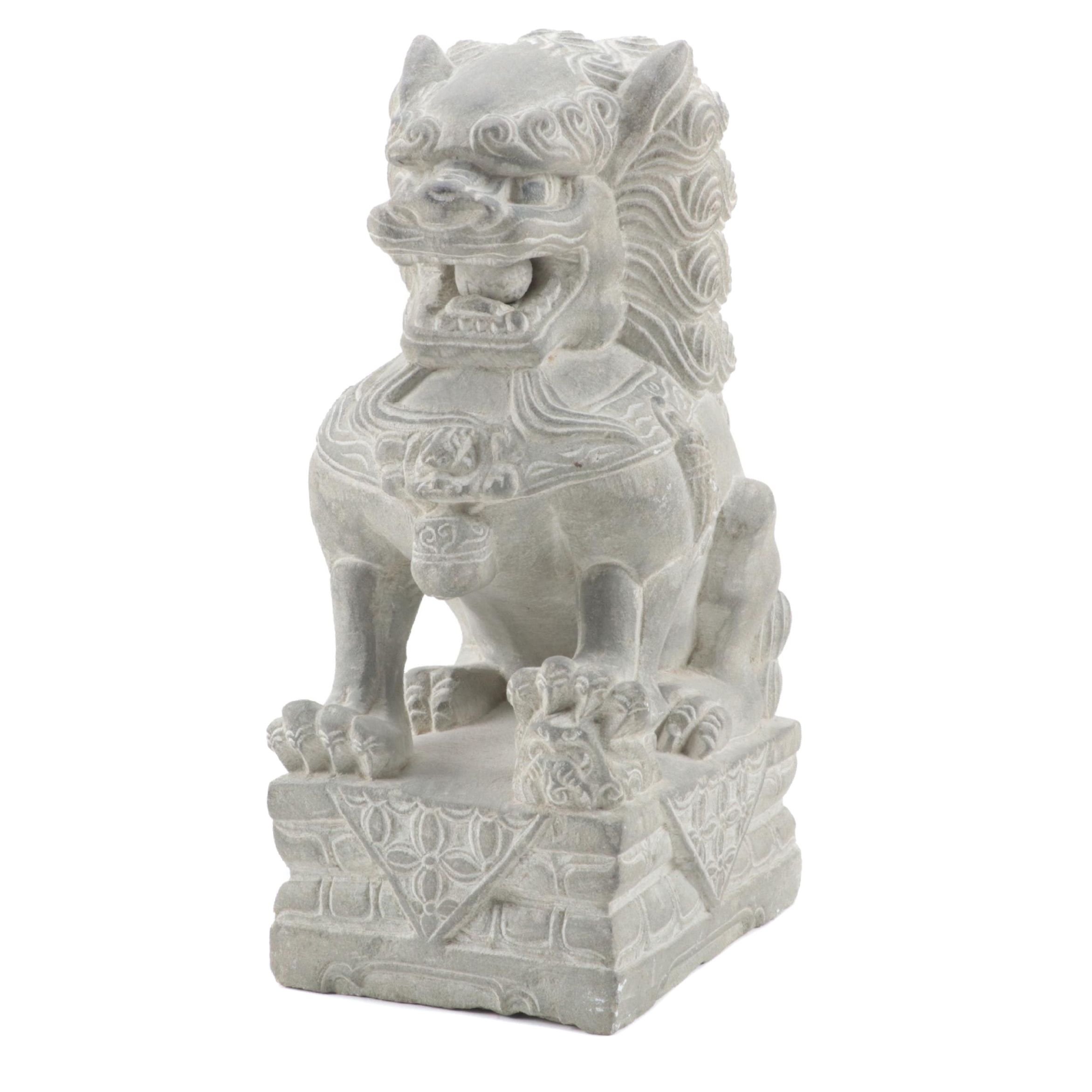 East Asian Style Guardian Lion Statue