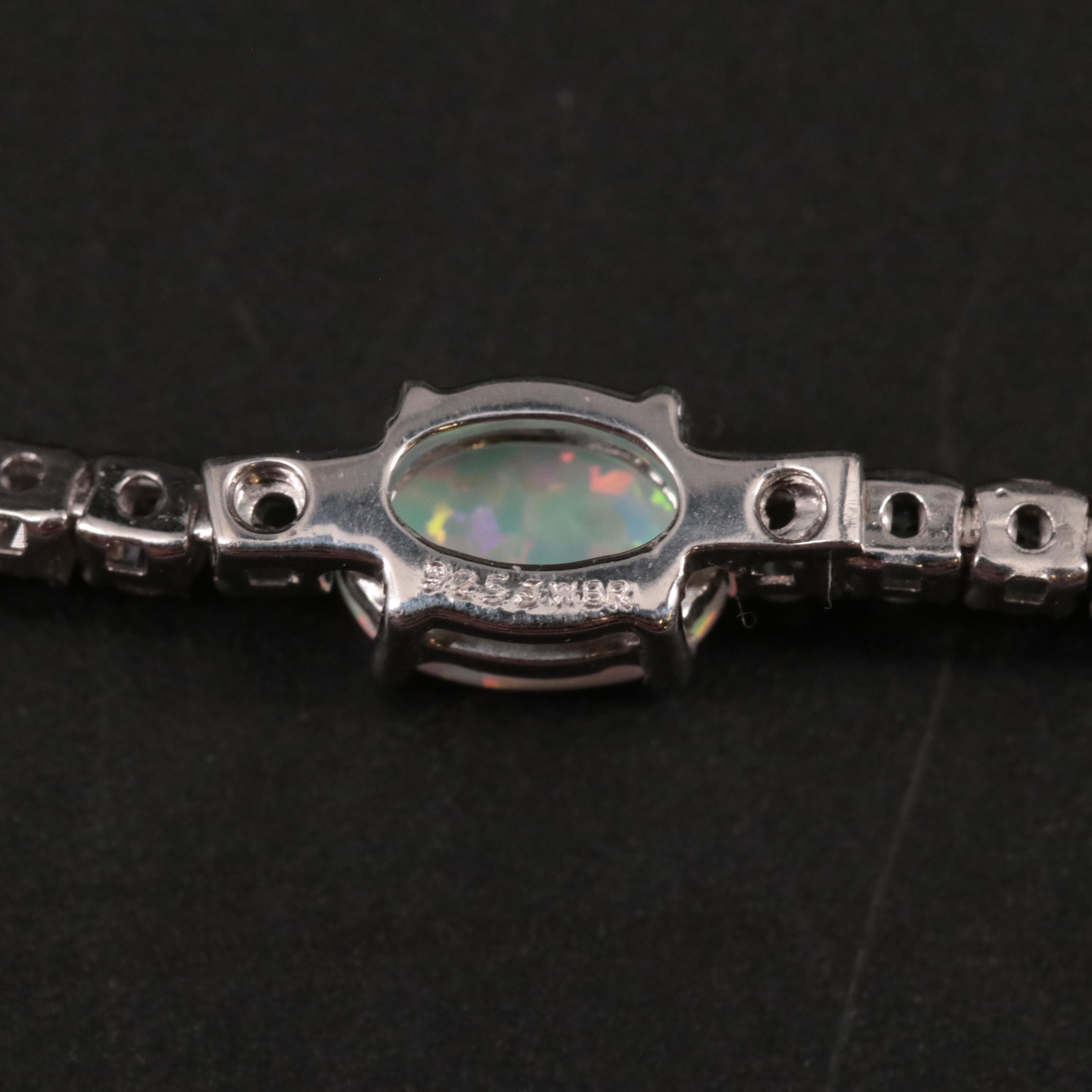 Bracelet with Opal and Topaz Gemstones