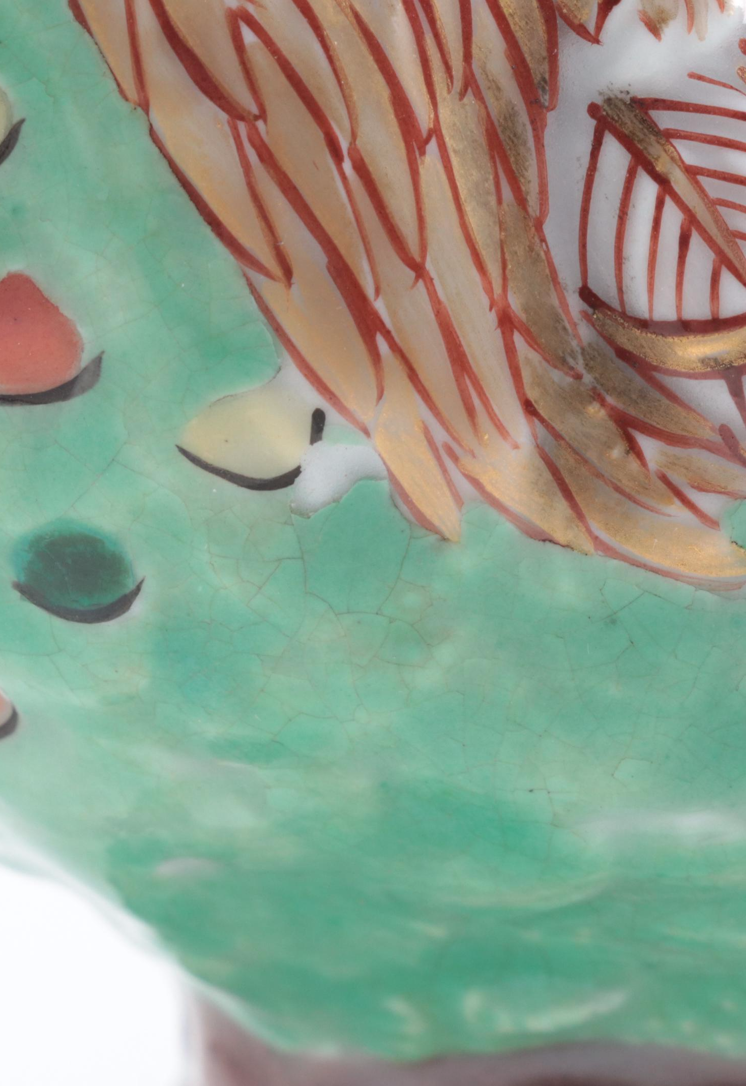 Chinese Hand-Painted Porcelain Rooster Pitcher