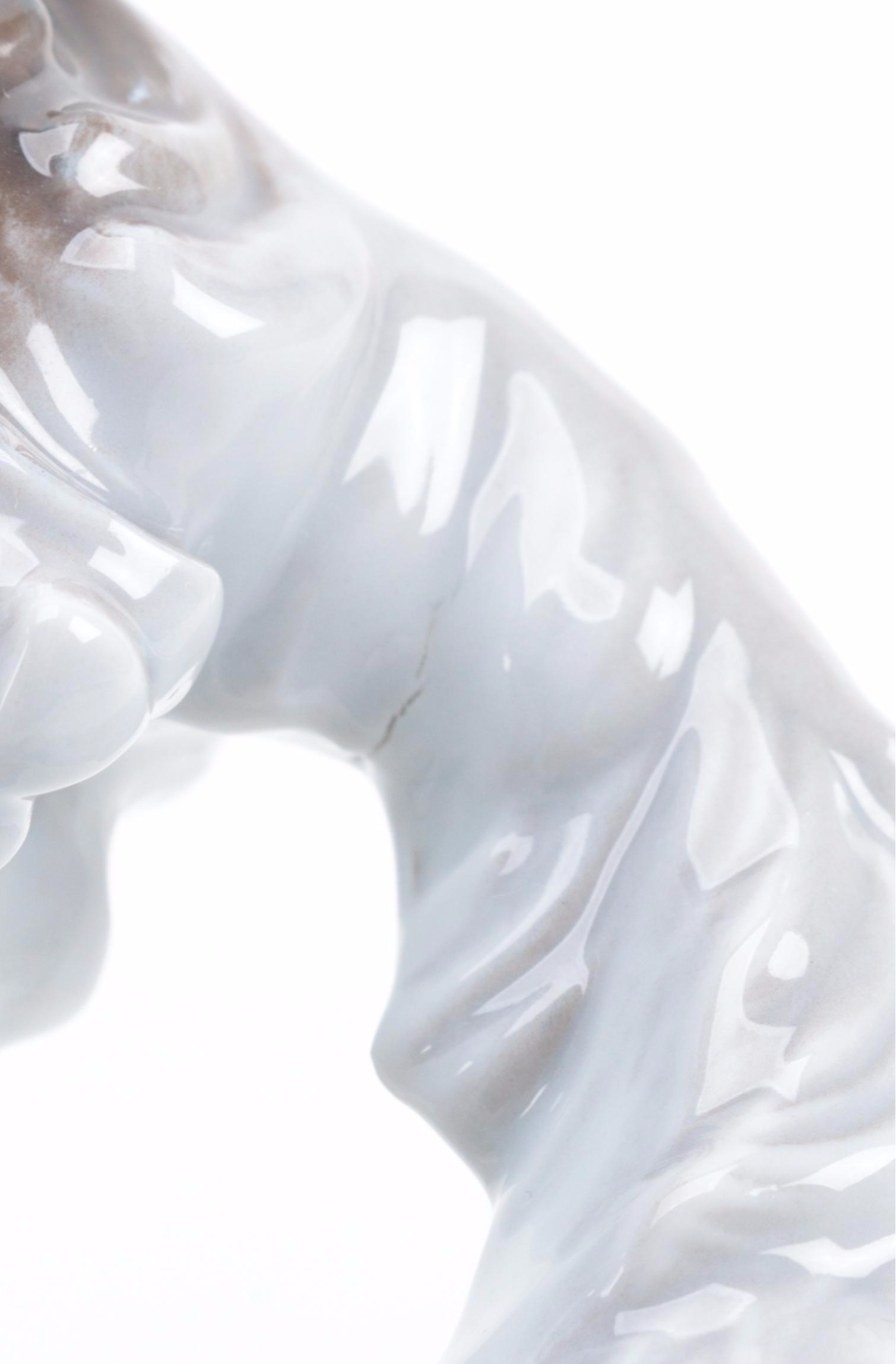 Rosenthal Porcelain Figurine of Borzoi Dogs, Mid-20th Century