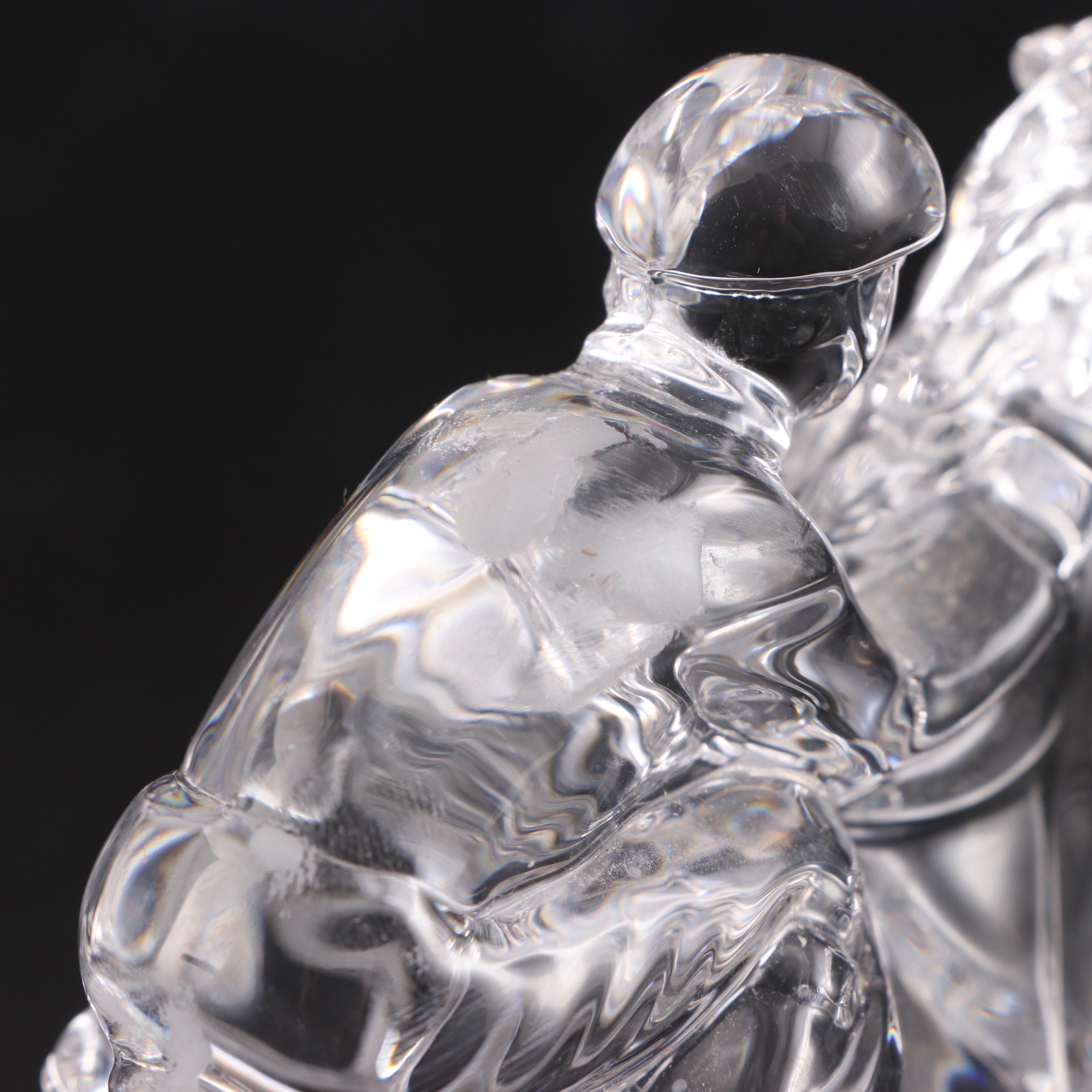 John Connolly Signed Waterford Crystal Race Horse and Jockey Figurines