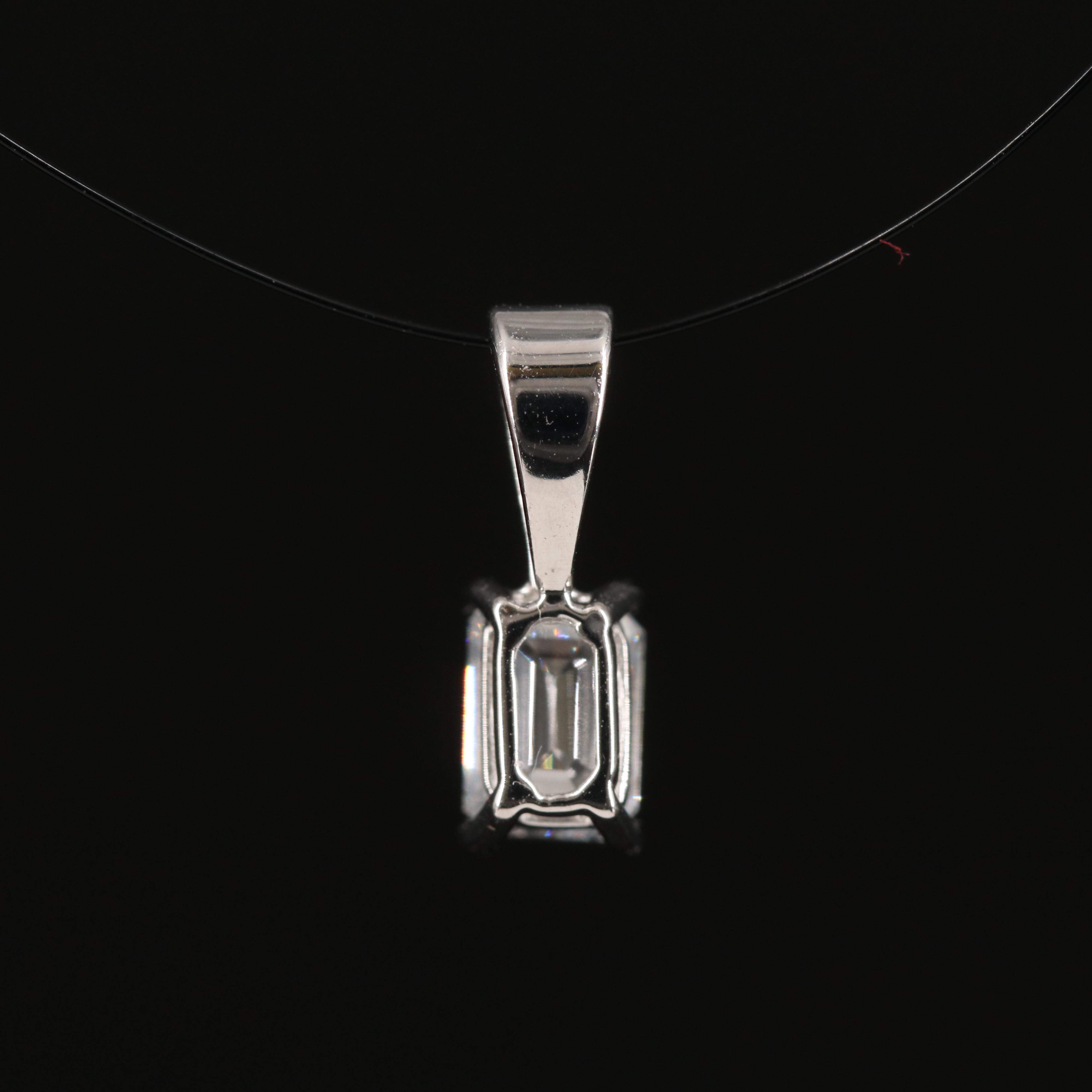 14K 0.45 CT Lab Grown Diamond Pendant