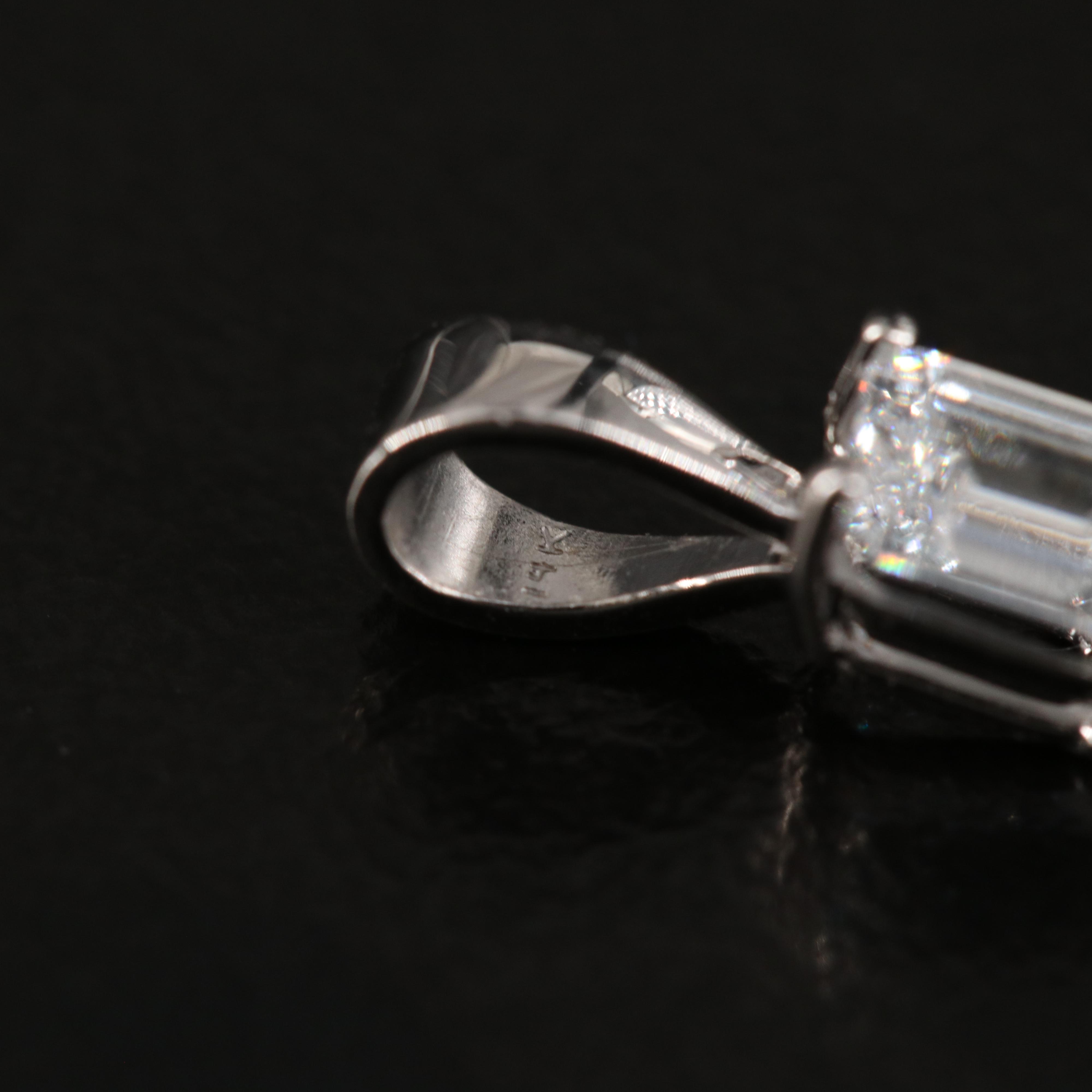 14K 0.45 CT Lab Grown Diamond Pendant