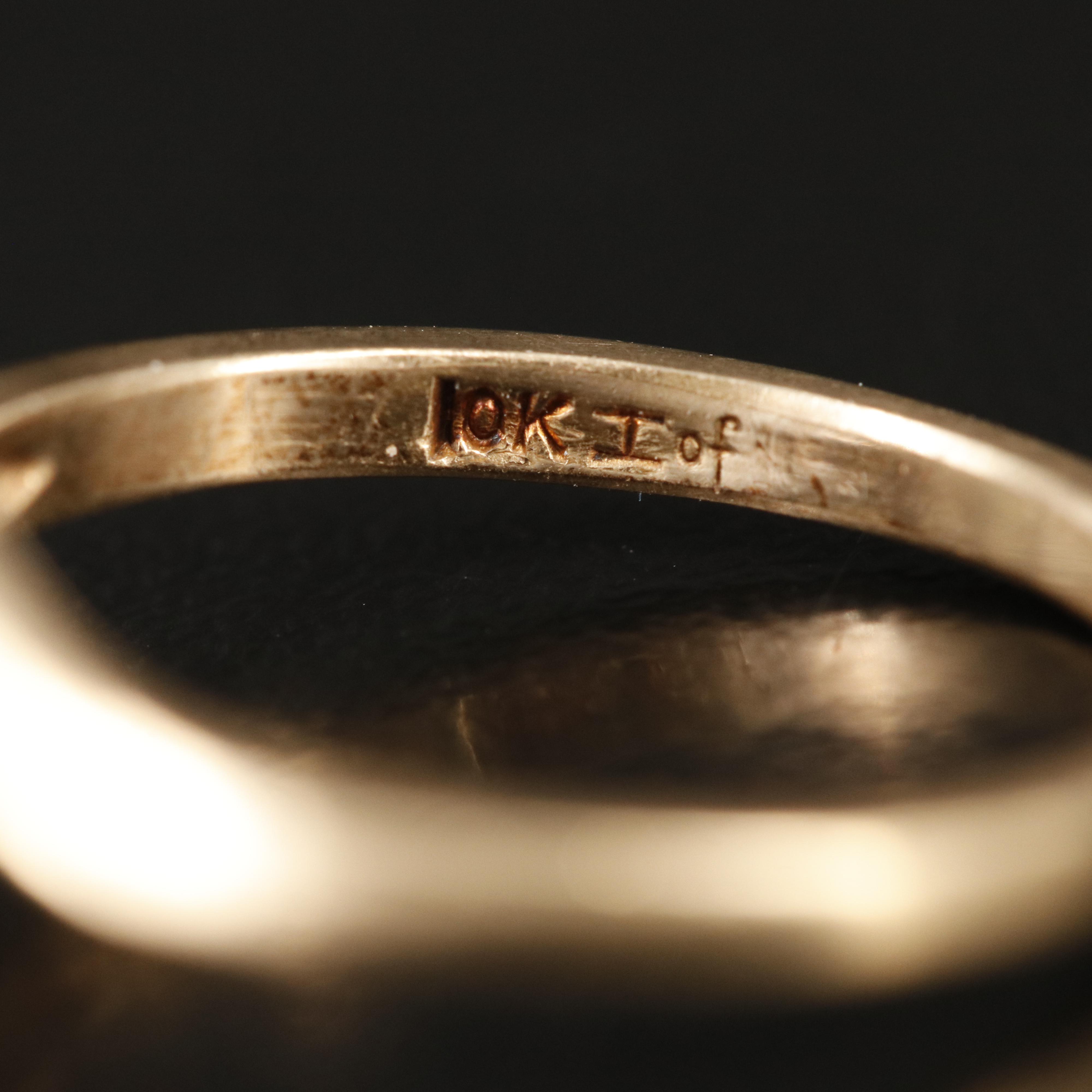 10K Rose Gold Spinel Ring