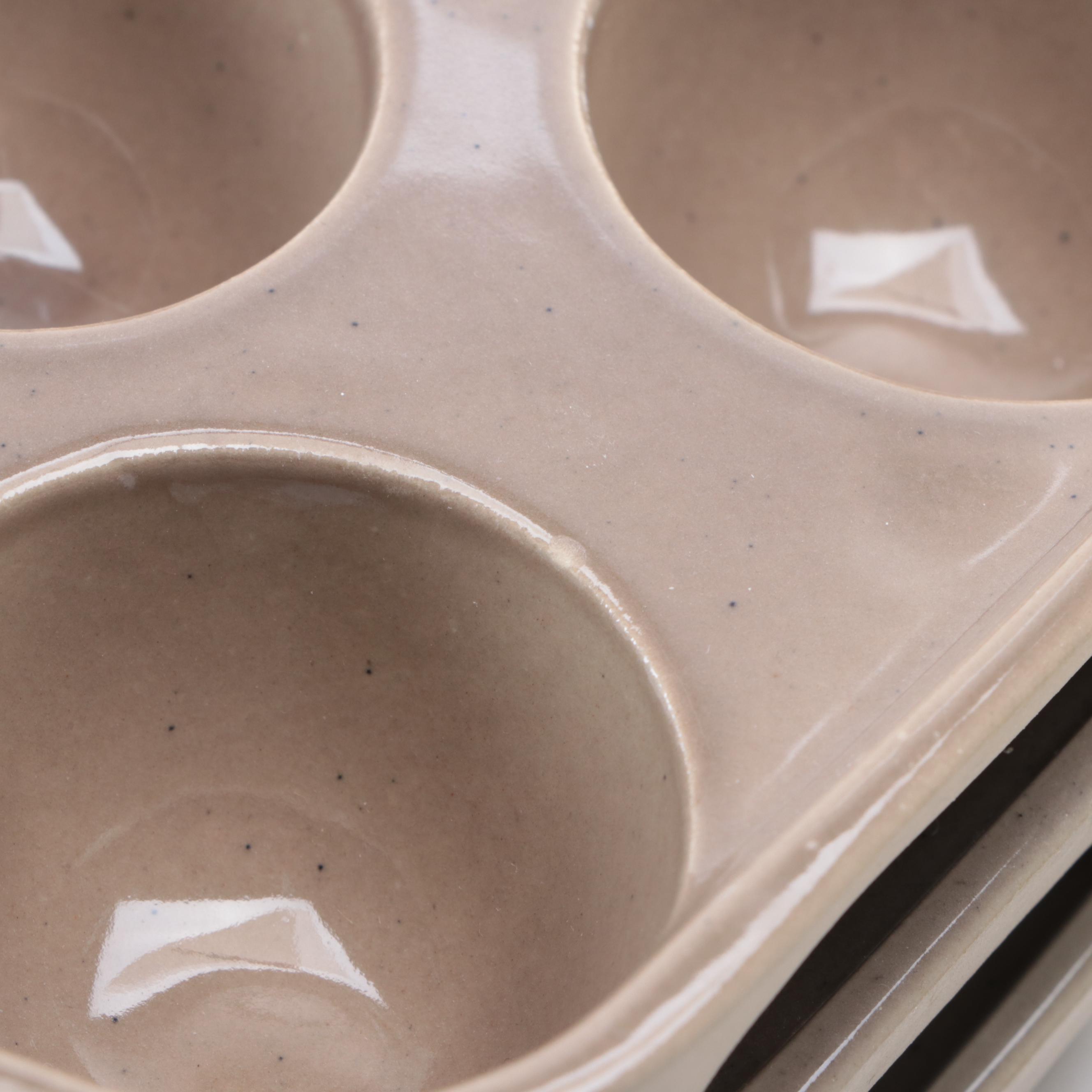 Bennington Potters Ceramic Escargot Dishes