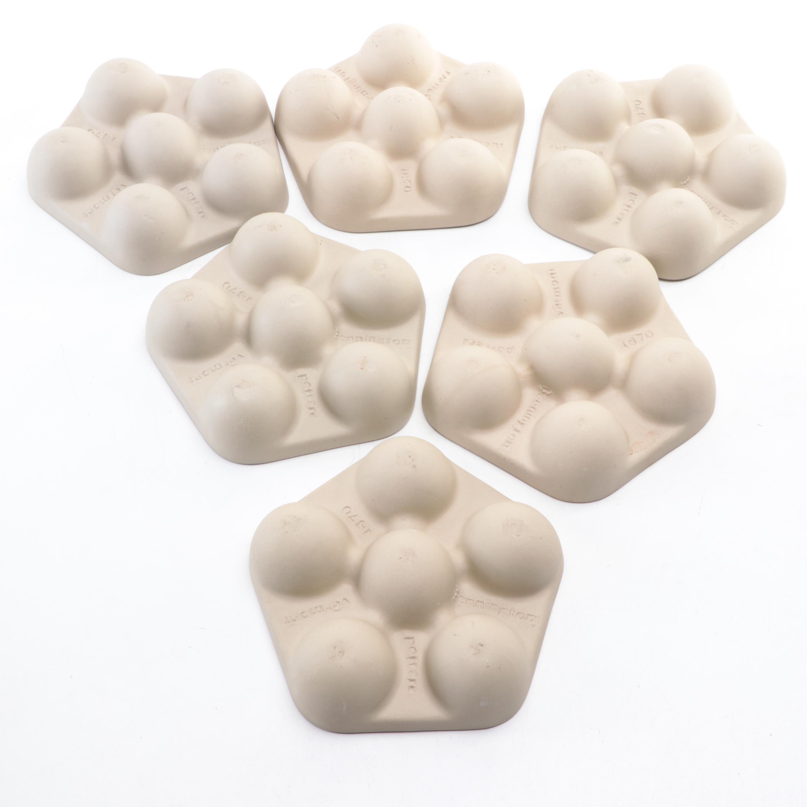 Bennington Potters Ceramic Escargot Dishes