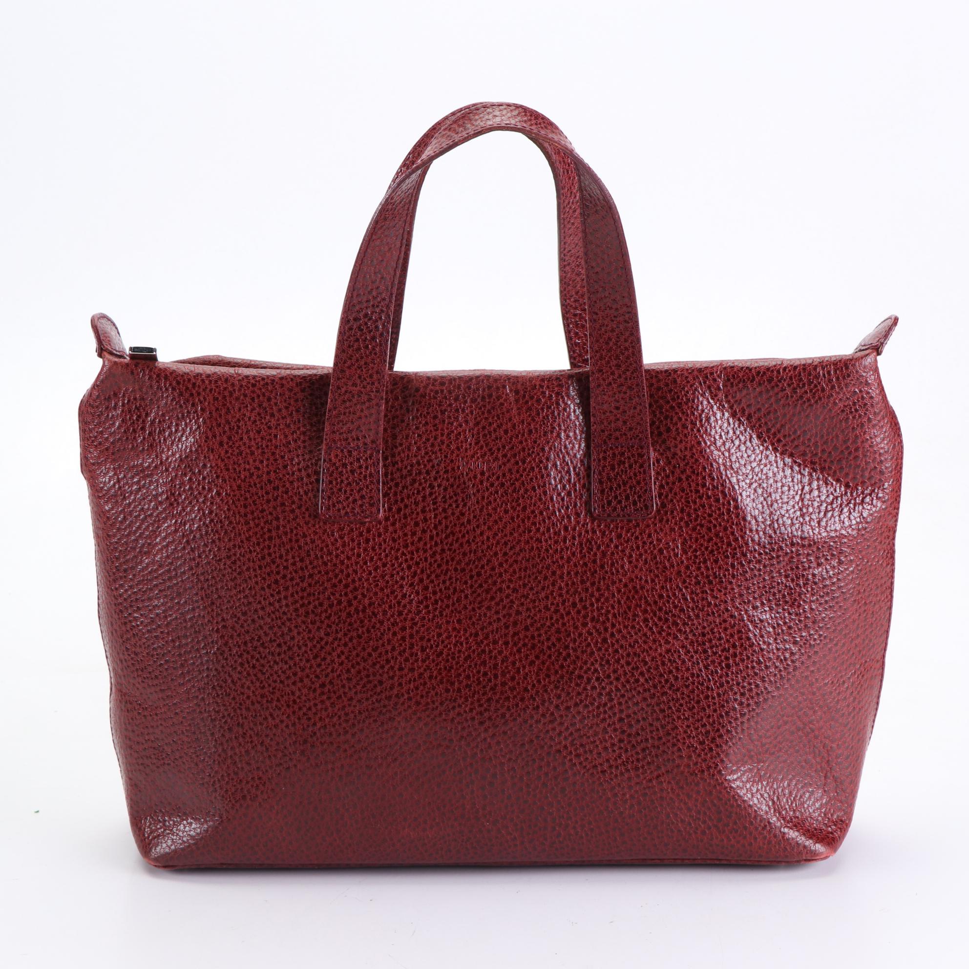 Furla Tote Bag and Minoronzoni Shoulder Bag in Embossed Leather