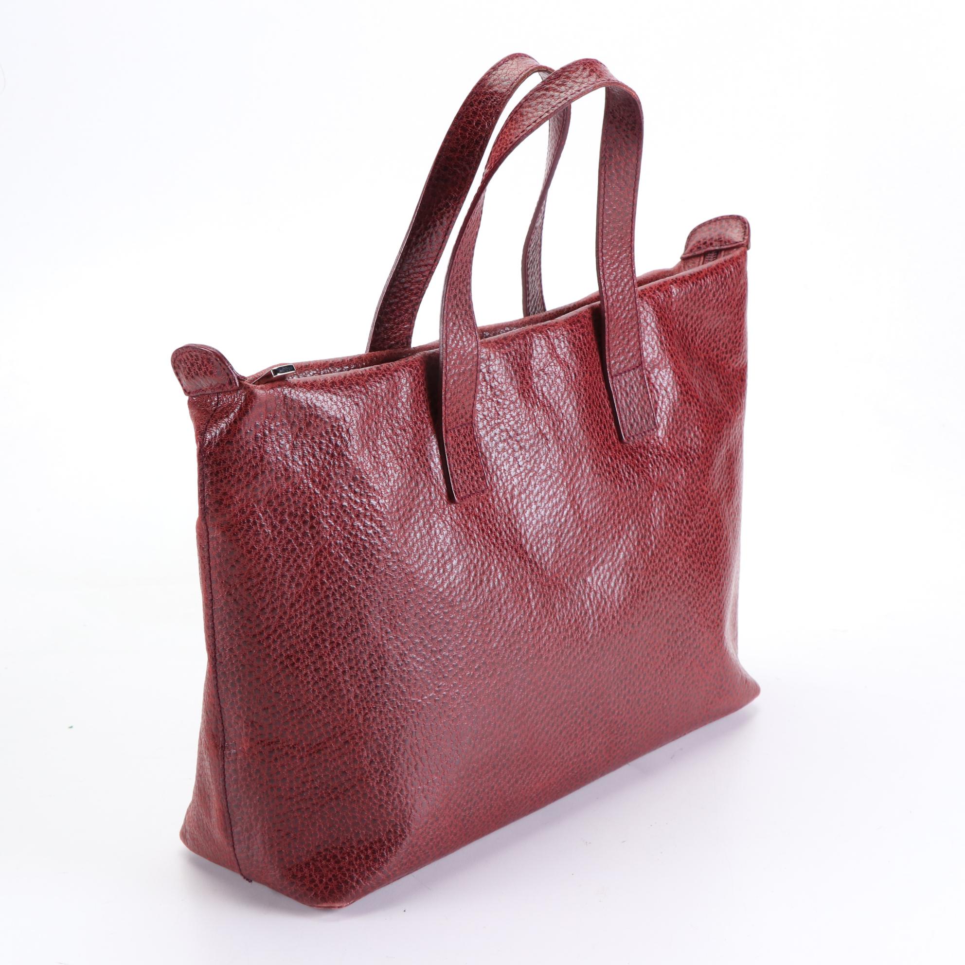 Furla Tote Bag and Minoronzoni Shoulder Bag in Embossed Leather