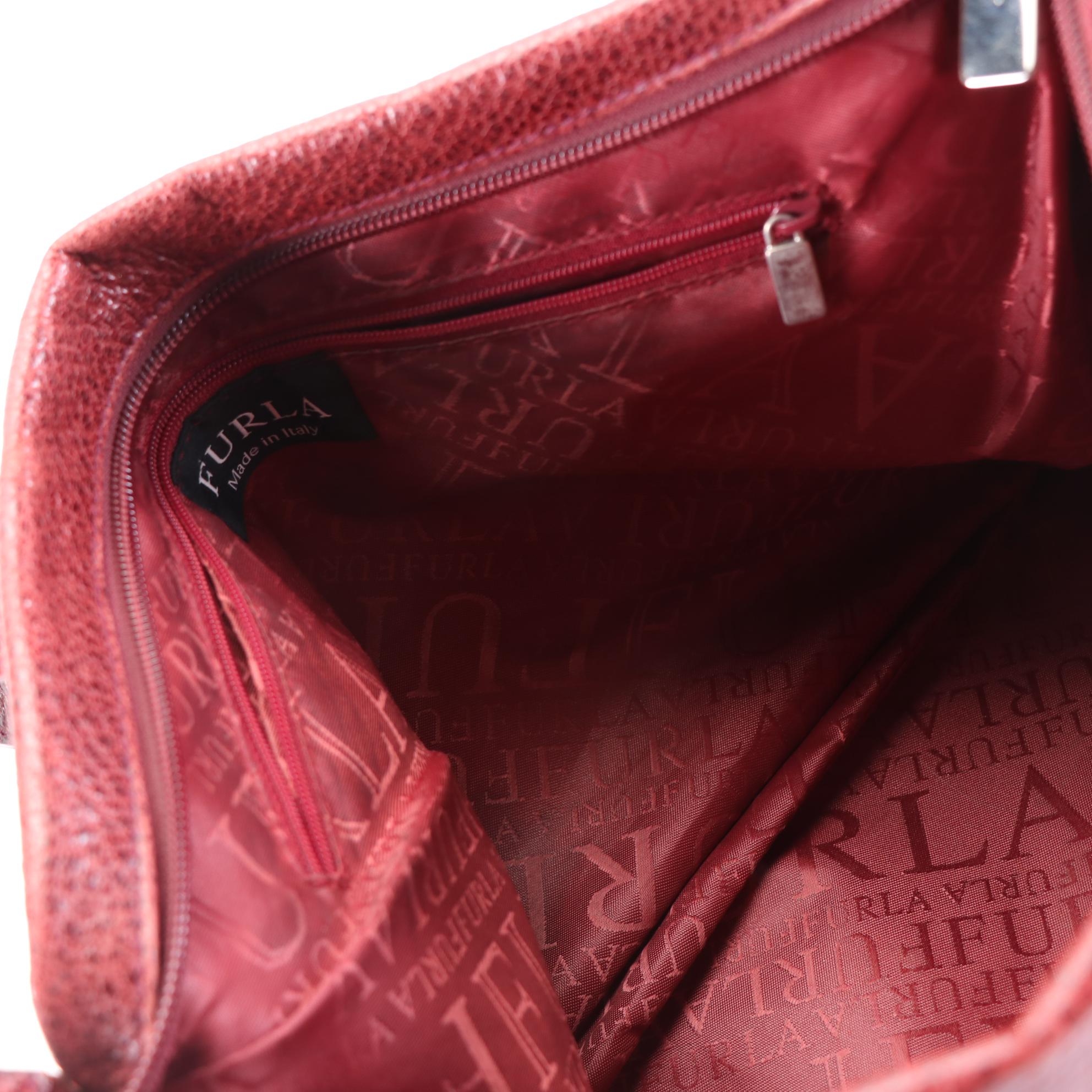 Furla Tote Bag and Minoronzoni Shoulder Bag in Embossed Leather